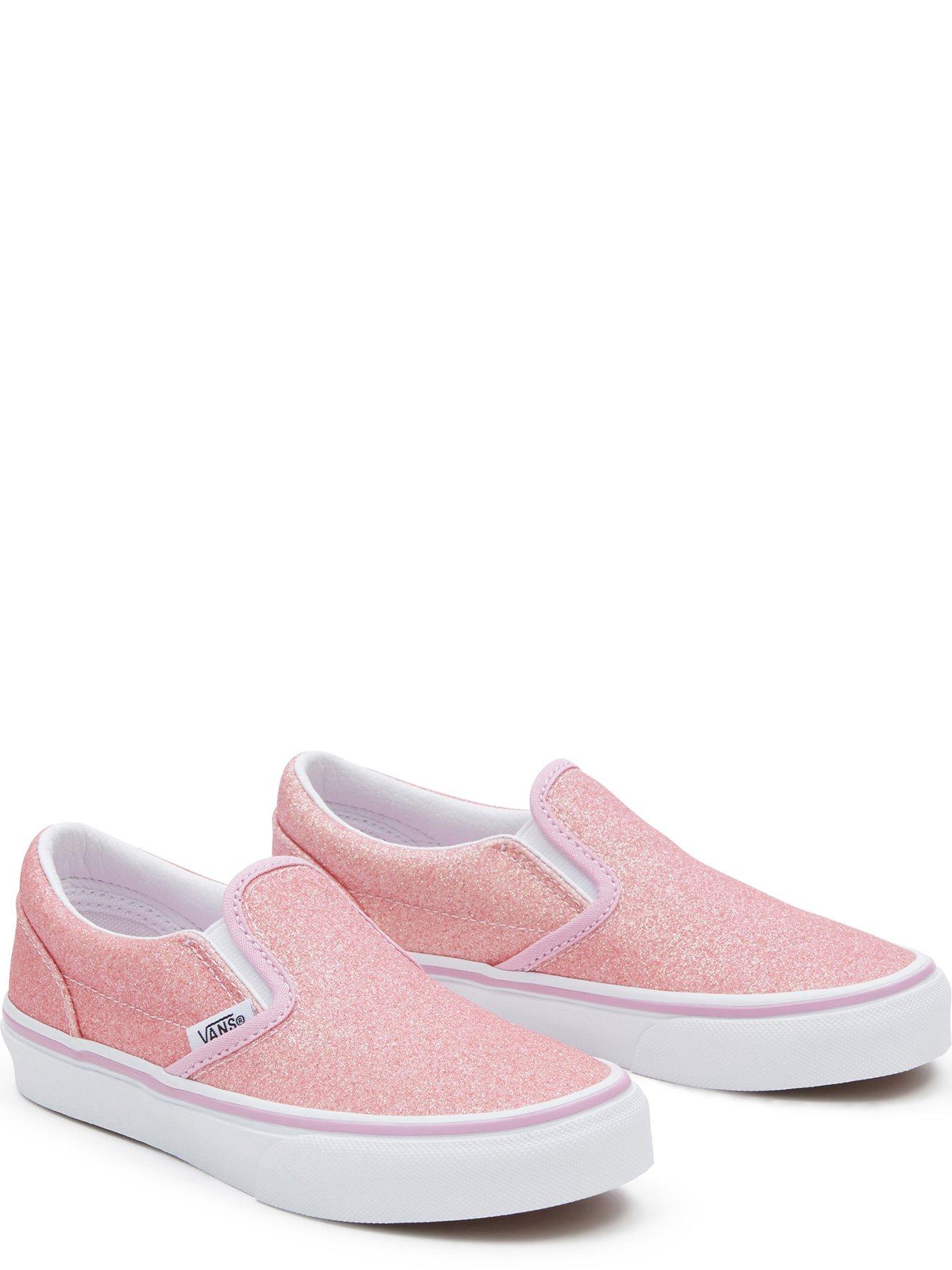 Kids pink slip on vans best sale