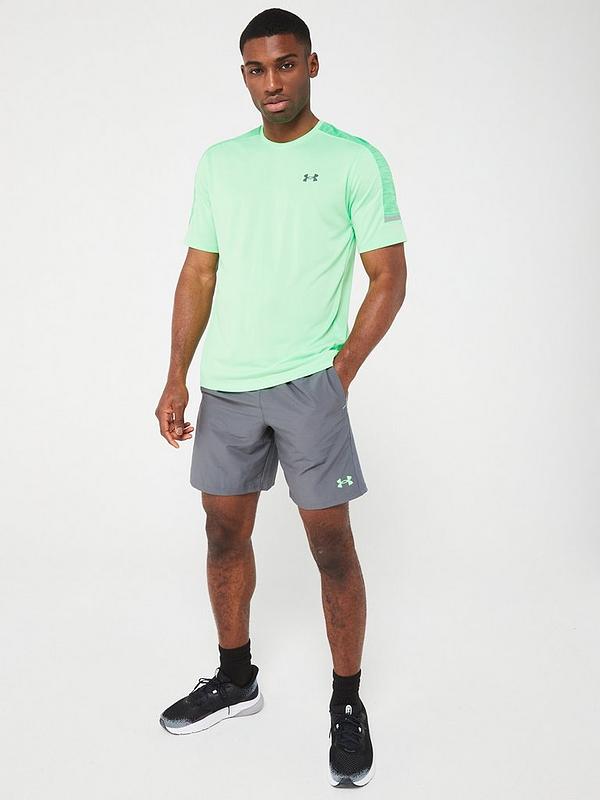 UNDER ARMOUR Men's Training Core+ Tech T-Shirt - Green/Grey | Very.co.uk