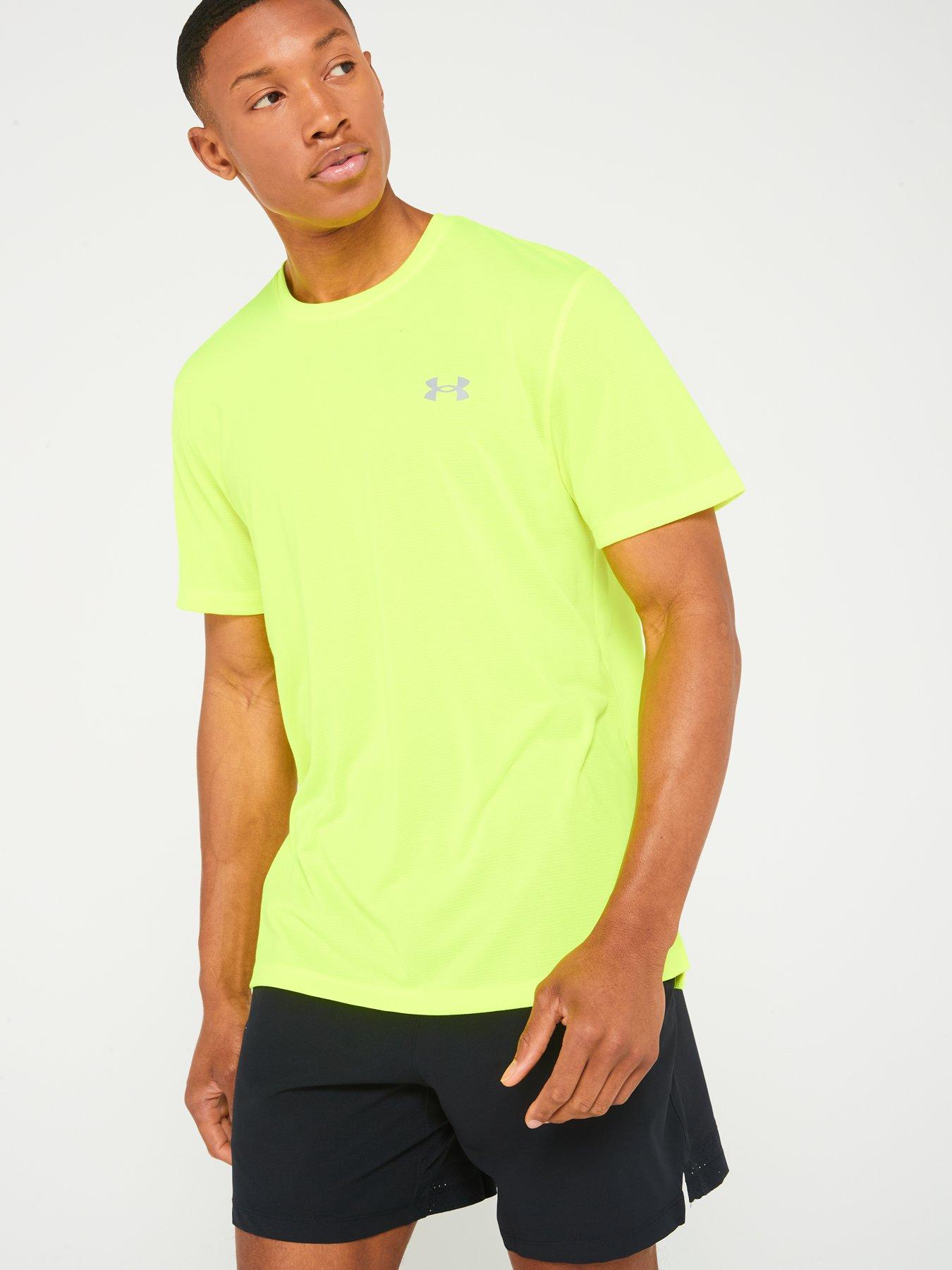 Under armour mens running on sale shirts