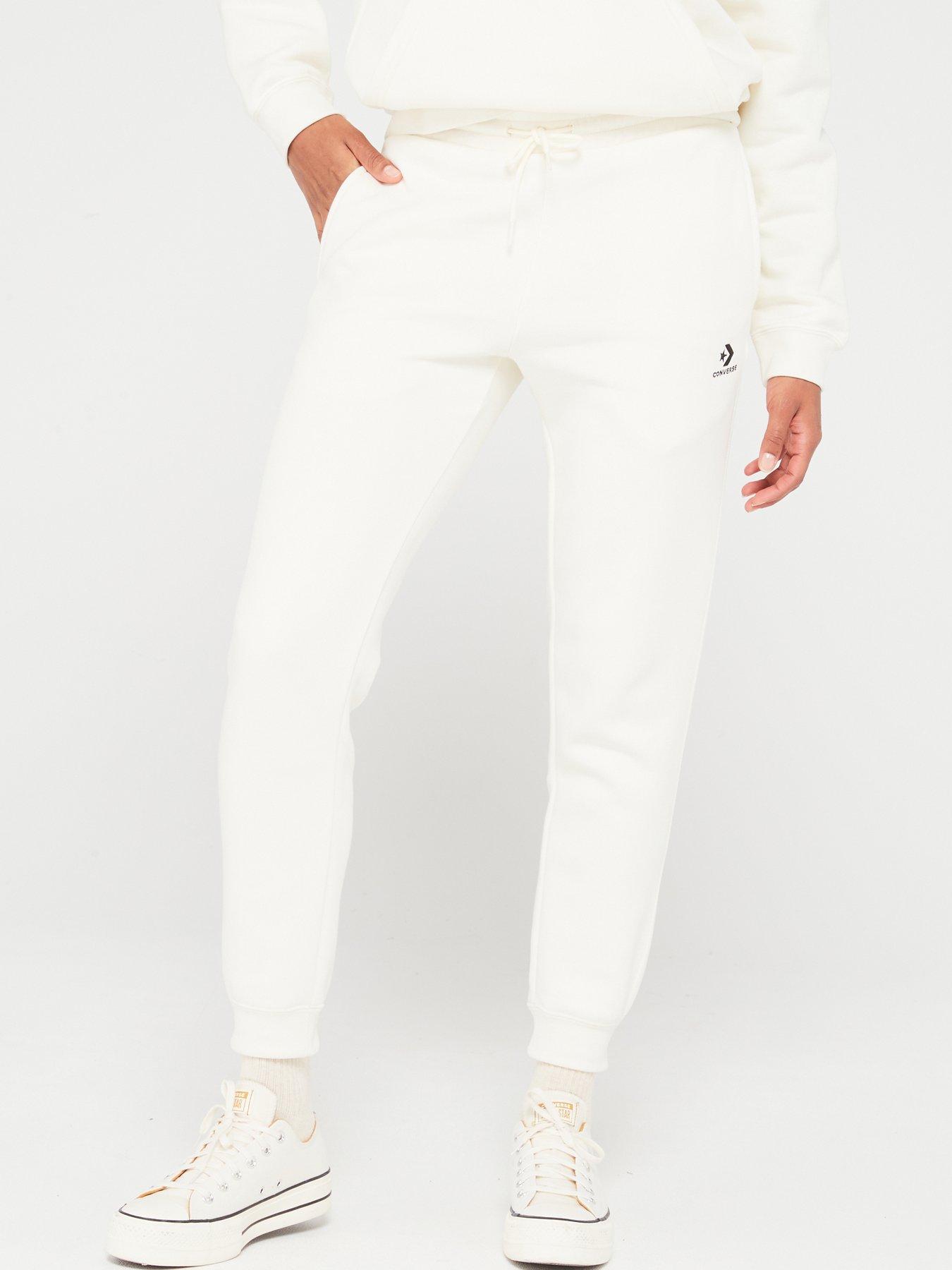 Image 1 of 4 of Converse Star Chevron Joggers - Off White
