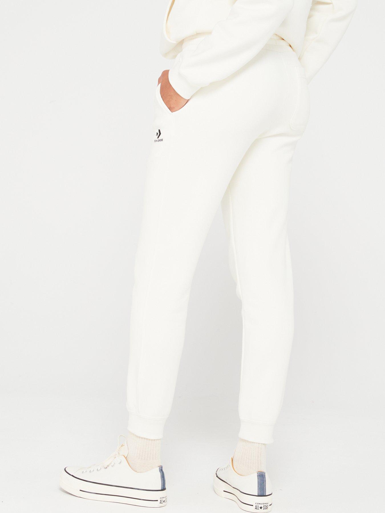 Image 2 of 4 of Converse Star Chevron Joggers - Off White