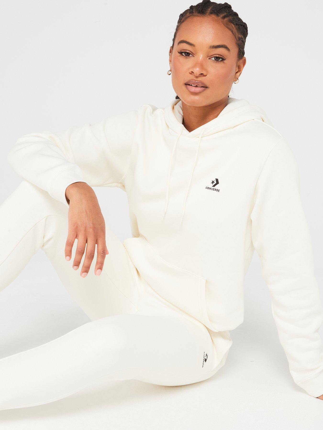Image 4 of 4 of Converse Star Chevron Joggers - Off White