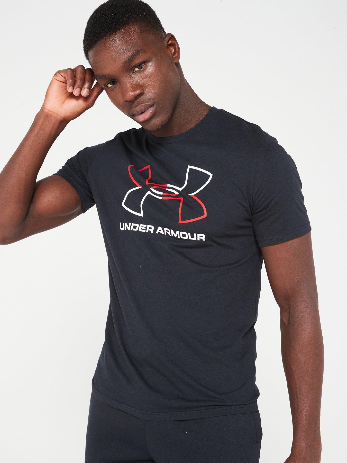 UNDER ARMOUR Men's Training Gl Foundation T-Shirt - Black/Red/White