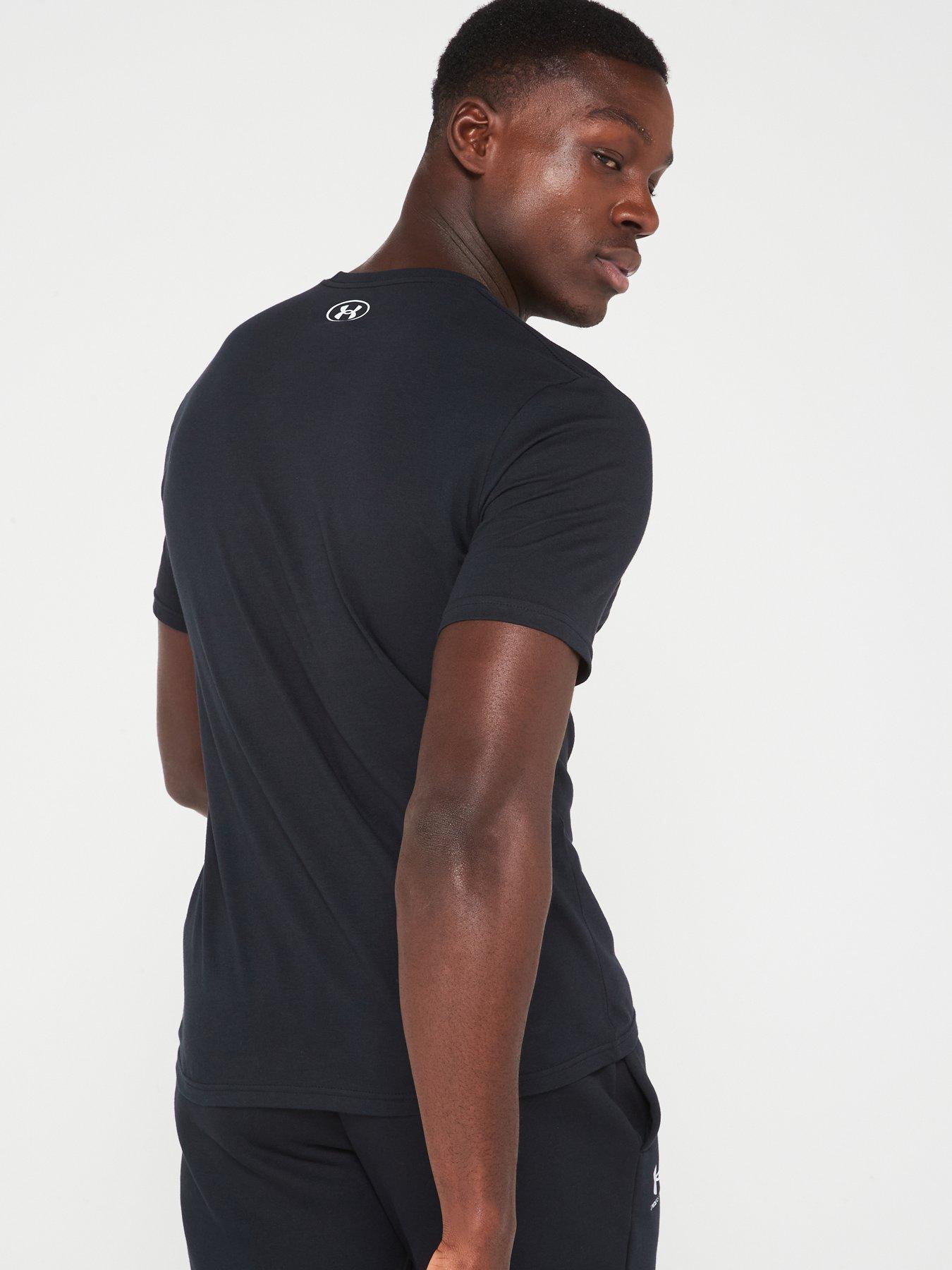 Image 2 of 4 of UNDER ARMOUR Men's Training Gl Foundation T-Shirt - Black/Red/White