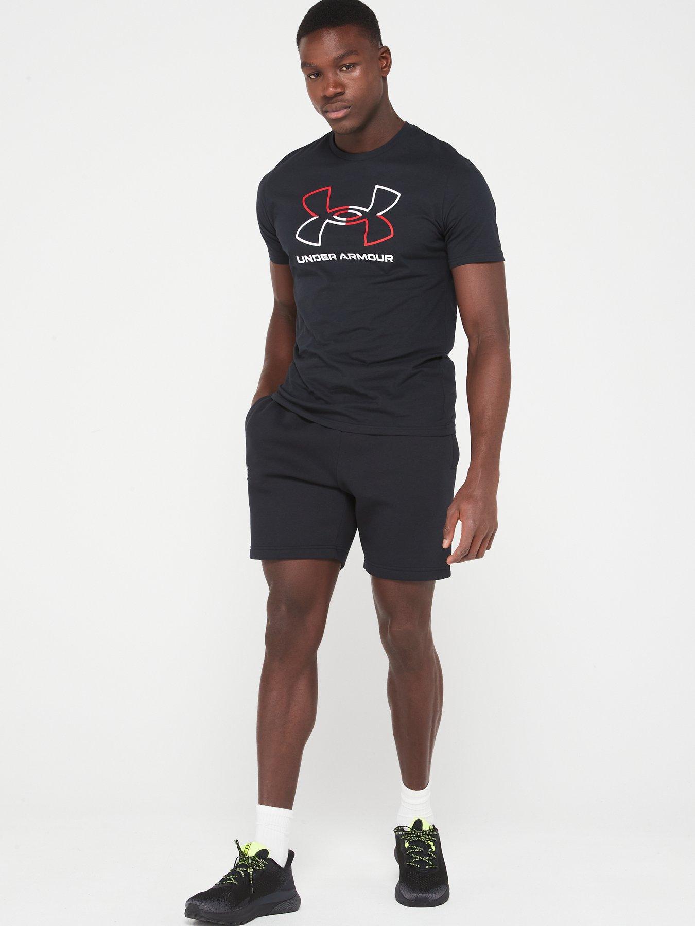 Image 3 of 4 of UNDER ARMOUR Men's Training Gl Foundation T-Shirt - Black/Red/White