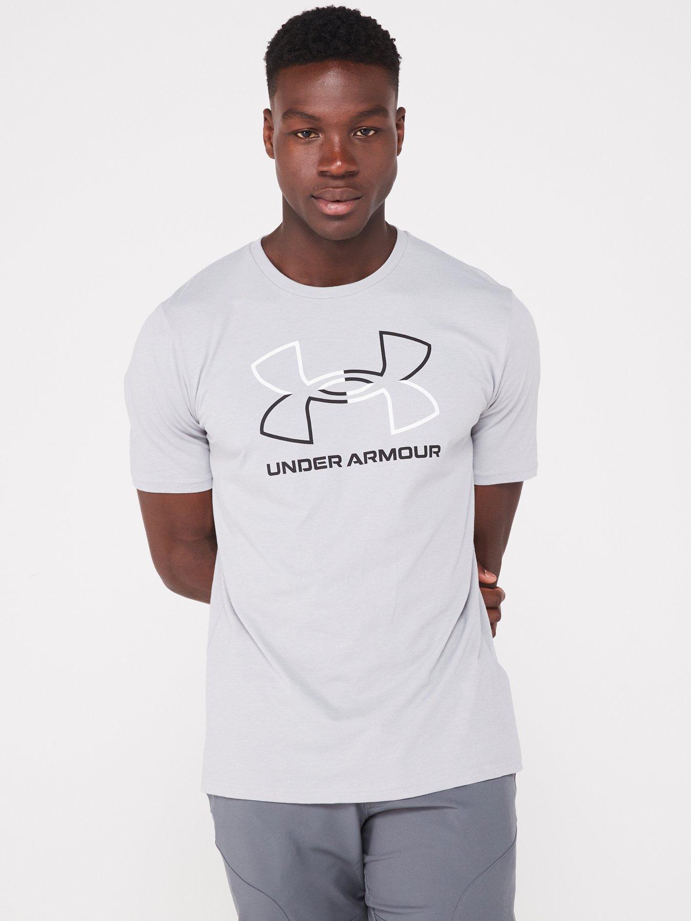 UNDER ARMOUR Men's Training Gl Foundation T-Shirt - Grey/Black