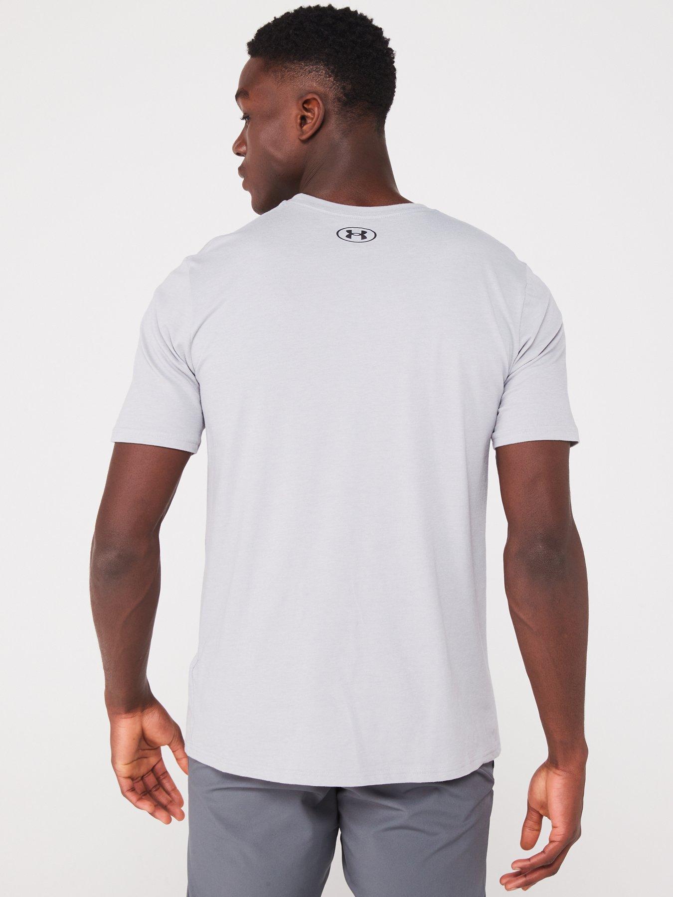 Image 2 of 6 of UNDER ARMOUR Men's Training Gl Foundation T-Shirt - Grey/Black