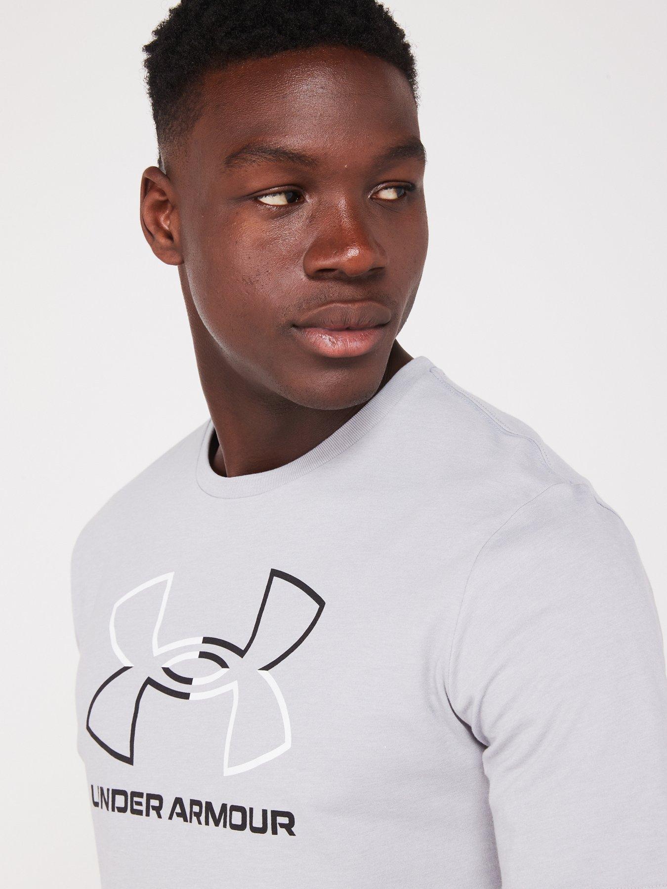 Image 4 of 6 of UNDER ARMOUR Men's Training Gl Foundation T-Shirt - Grey/Black