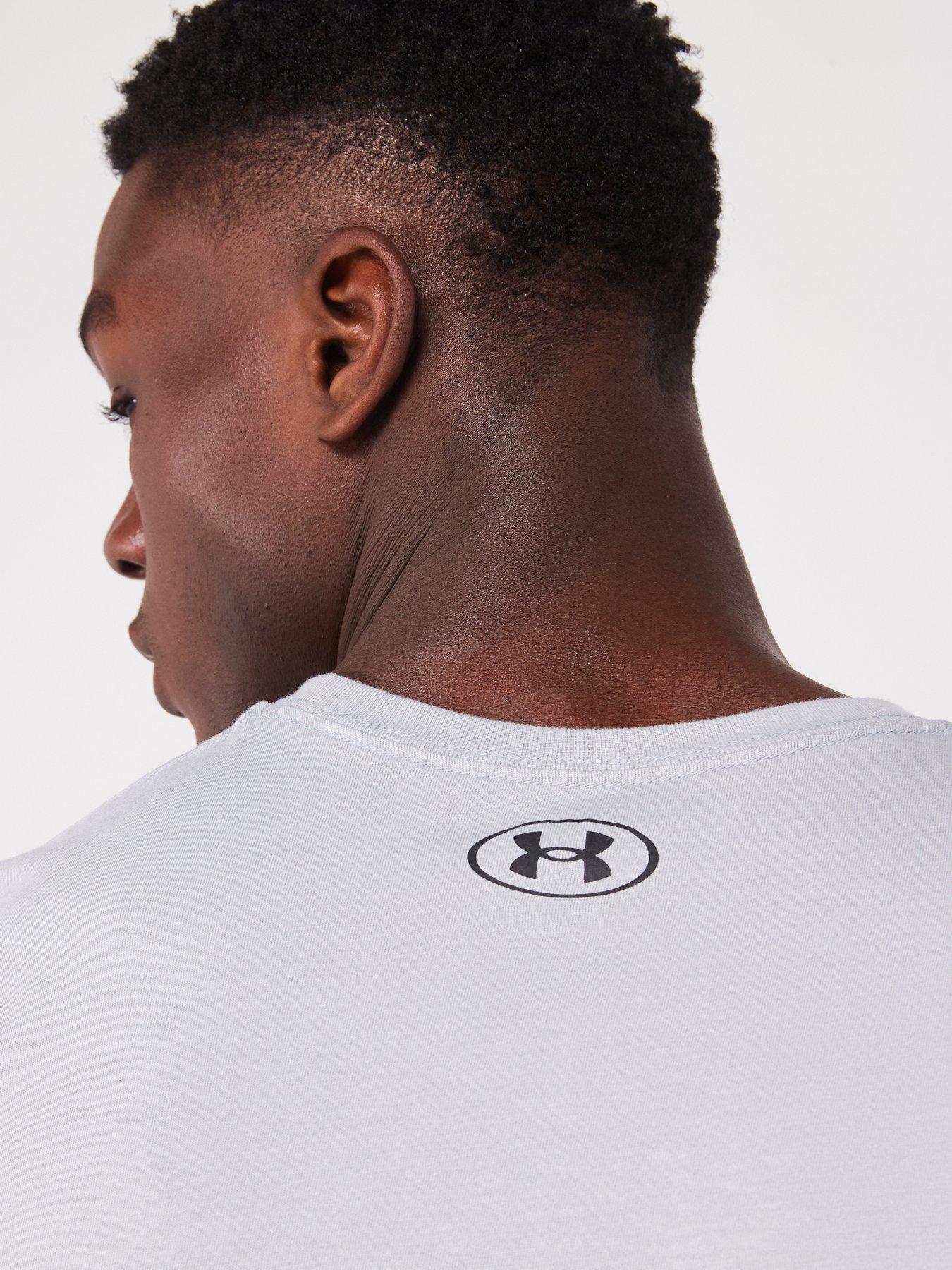 Image 5 of 6 of UNDER ARMOUR Men's Training Gl Foundation T-Shirt - Grey/Black