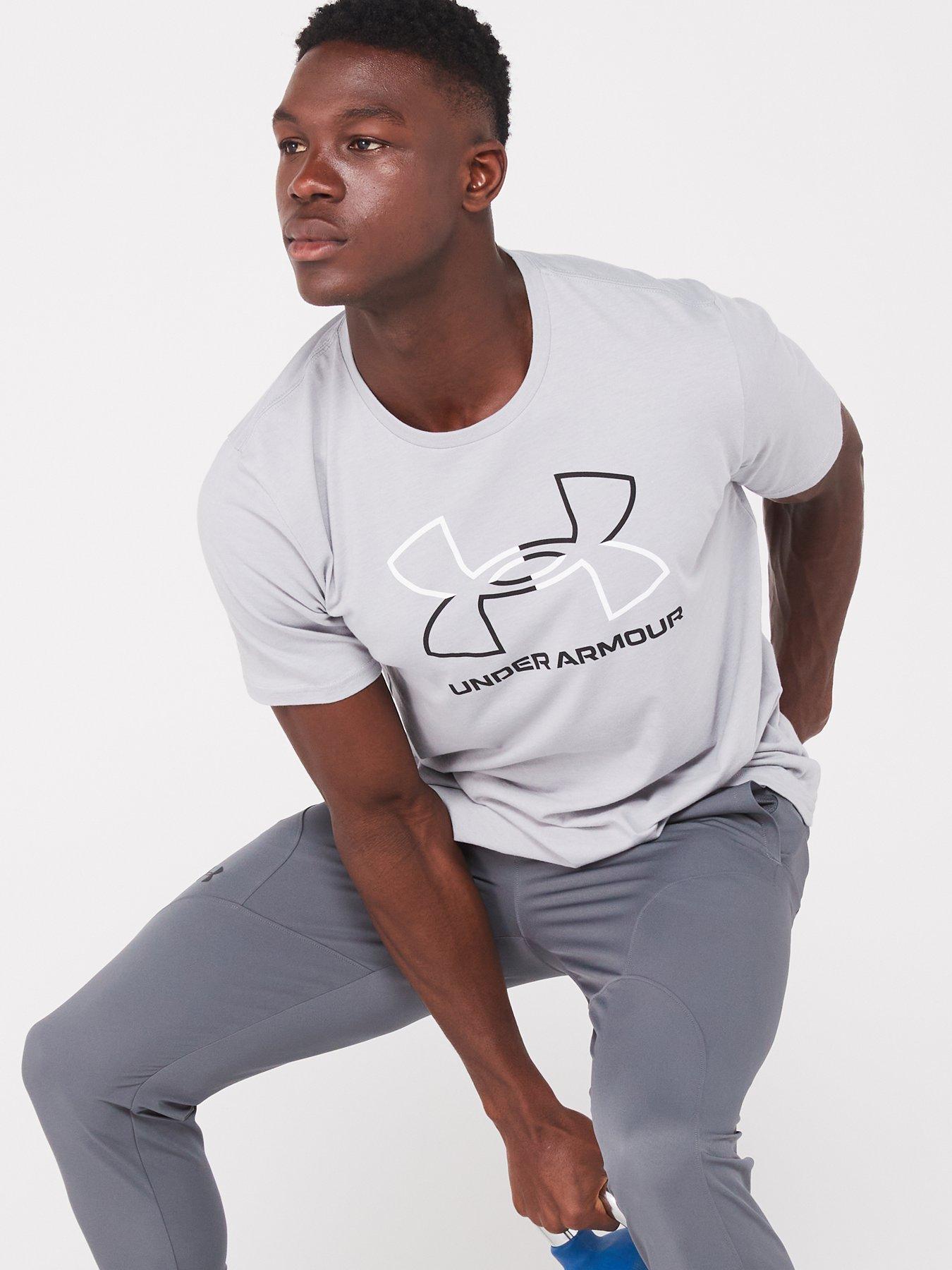 Image 6 of 6 of UNDER ARMOUR Men's Training Gl Foundation T-Shirt - Grey/Black