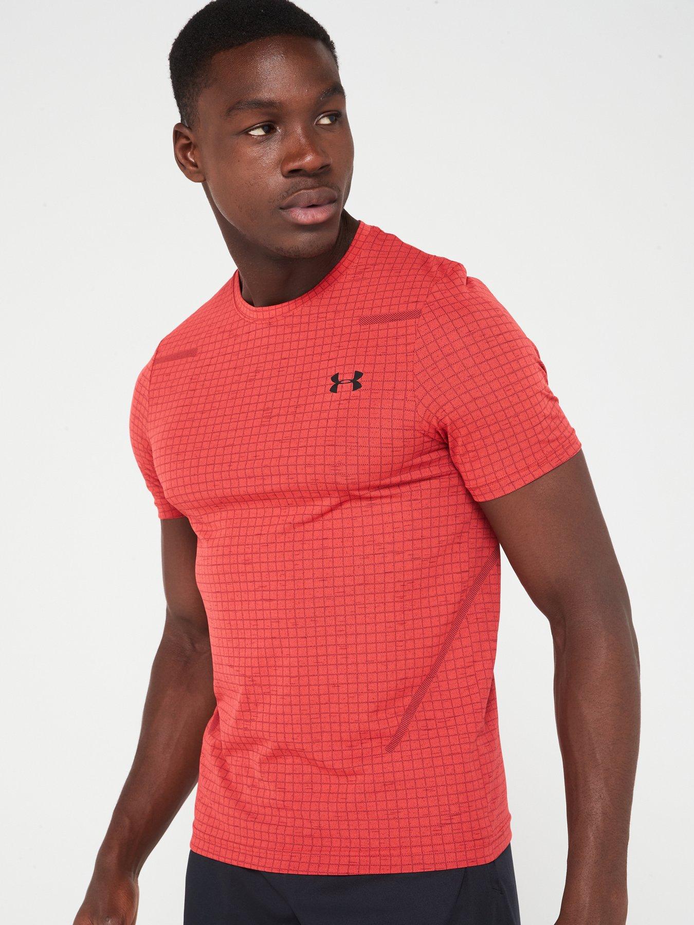 Under Armour Men's Halo Grey UA RUSH Seamless Short Sleeve