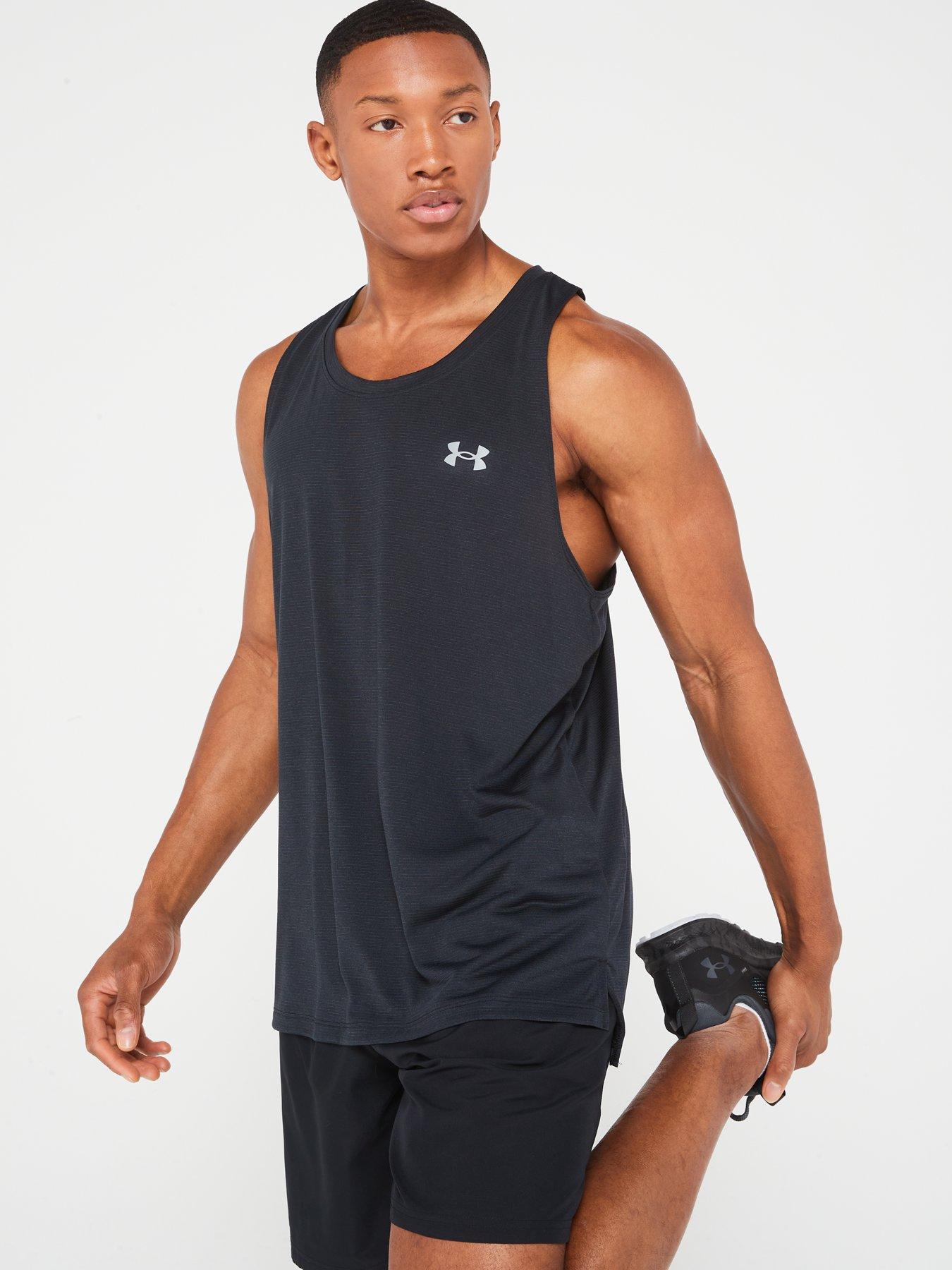 Under Armour HEAT GEAR Gym Training Gray Compression Tank Top Men's Size  Medium - General Maintenance & Diagnostics Ltd