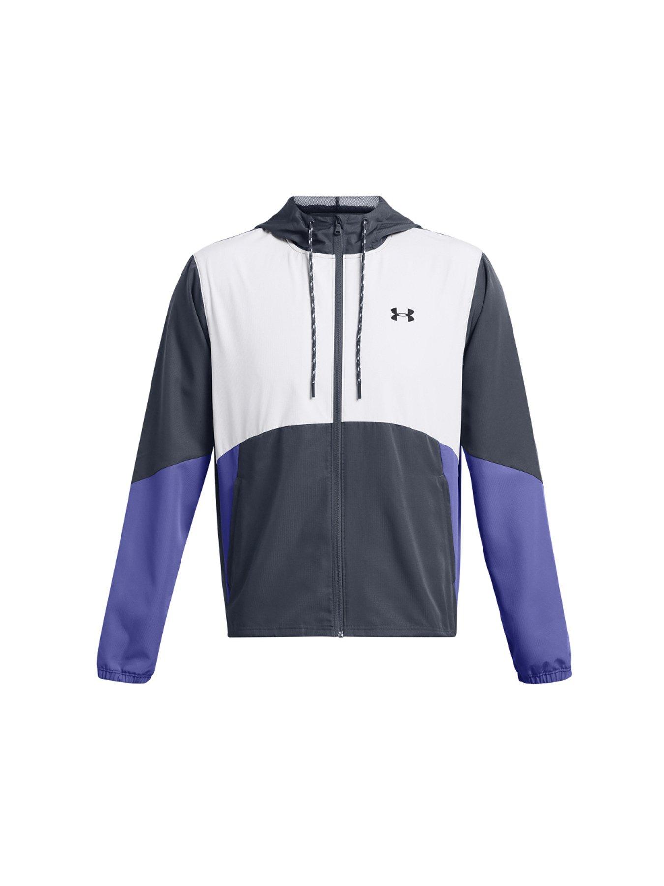 UNDER ARMOUR Mens Training Legacy Windbreaker Jacket - Grey/black ...