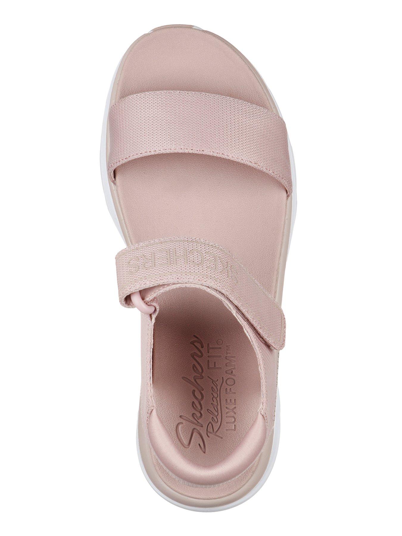 Skechers relaxed step luxe foam sandals clearance