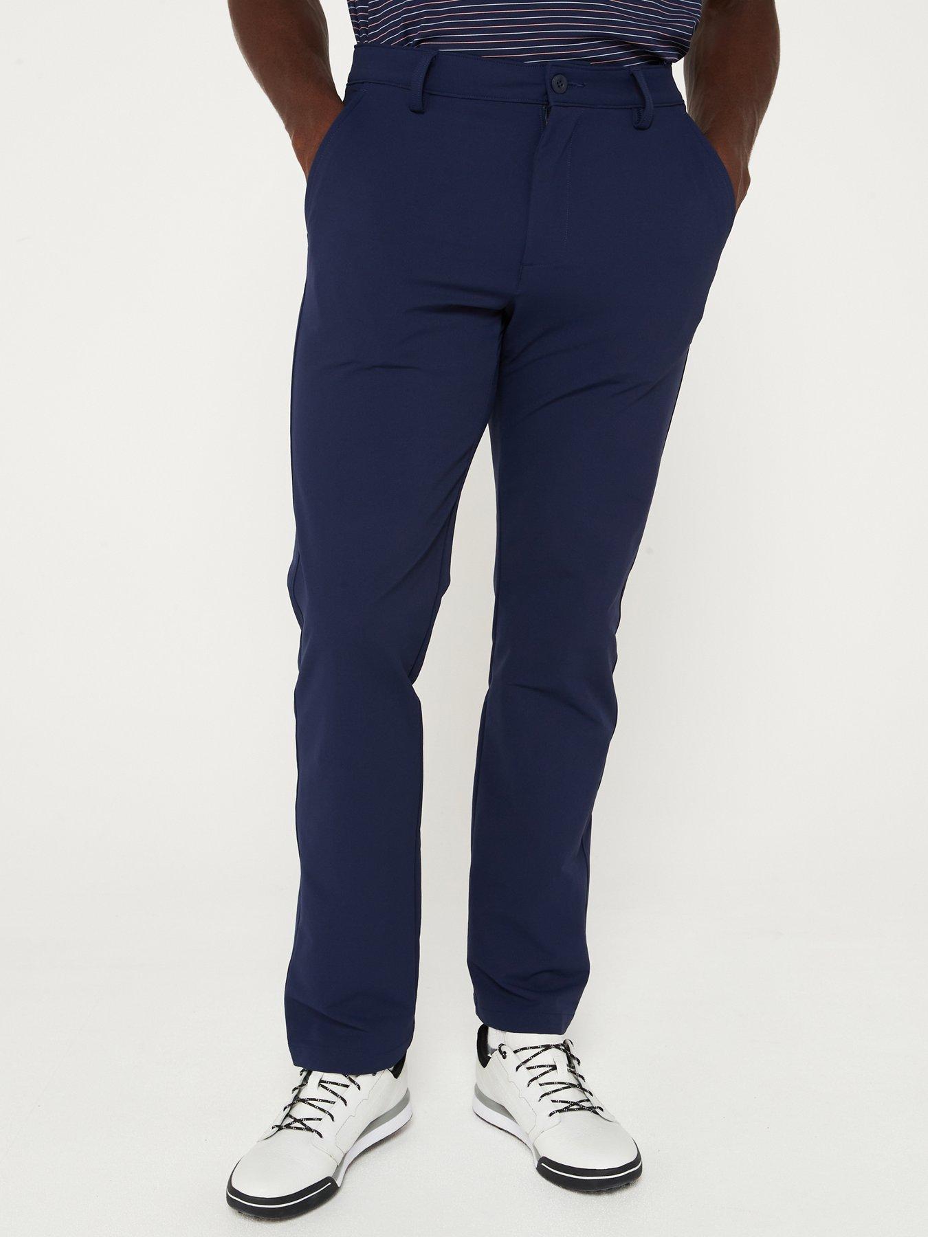 undefined Men's Golf Tech Tapered Trousers - Navy
