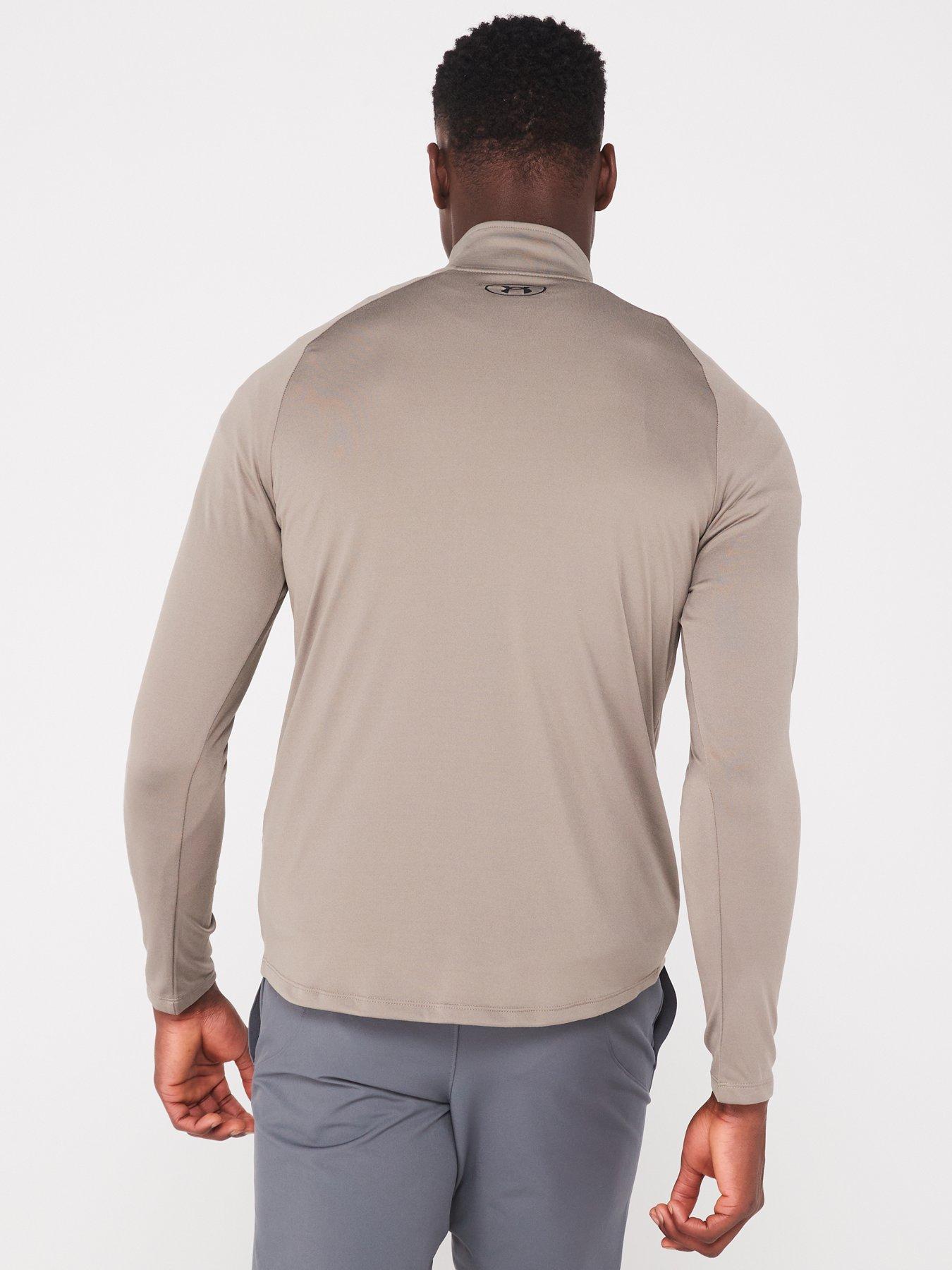Image 2 of 6 of UNDER ARMOUR Men's Training Tech 2.0 1/2 Zip Top - Khaki