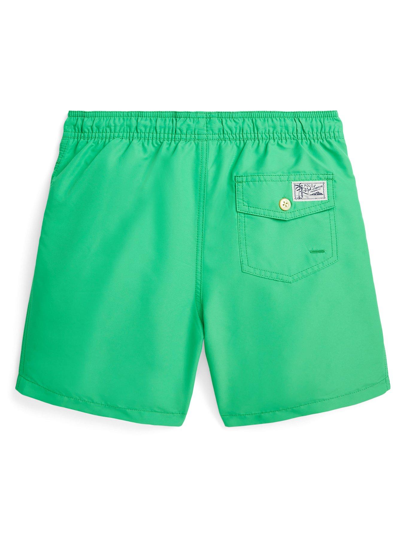 Ralph Lauren Boys Swim Shorts - Classic Kelly - Green | Very.co.uk