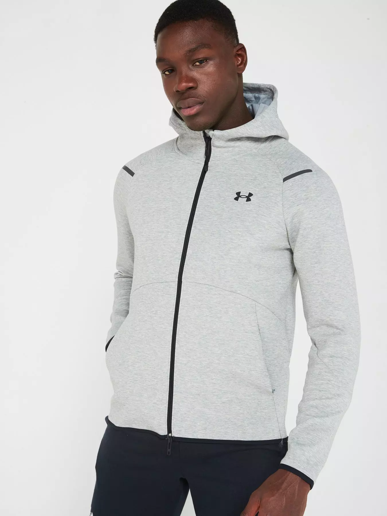 Buy Under Armour Women's Unstoppable Fleece Full-Zip Hoodie Grey