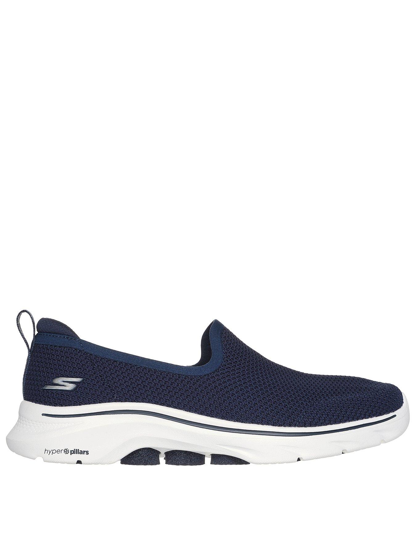 Skechers Athletic Stretch Knit Slip On - Navy | Very.co.uk