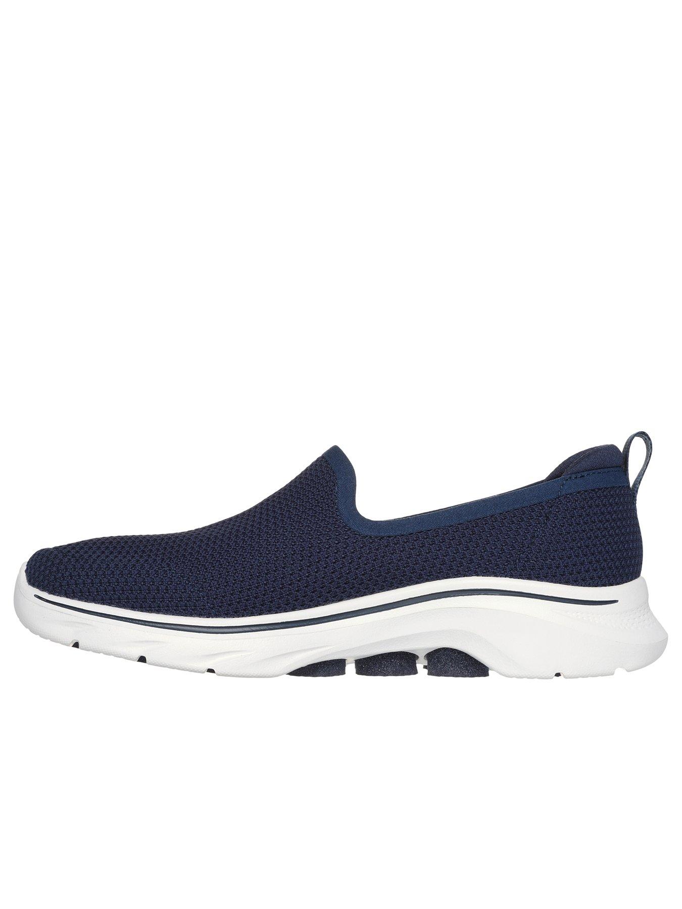 Skechers Athletic Stretch Knit Slip On - Navy | Very.co.uk