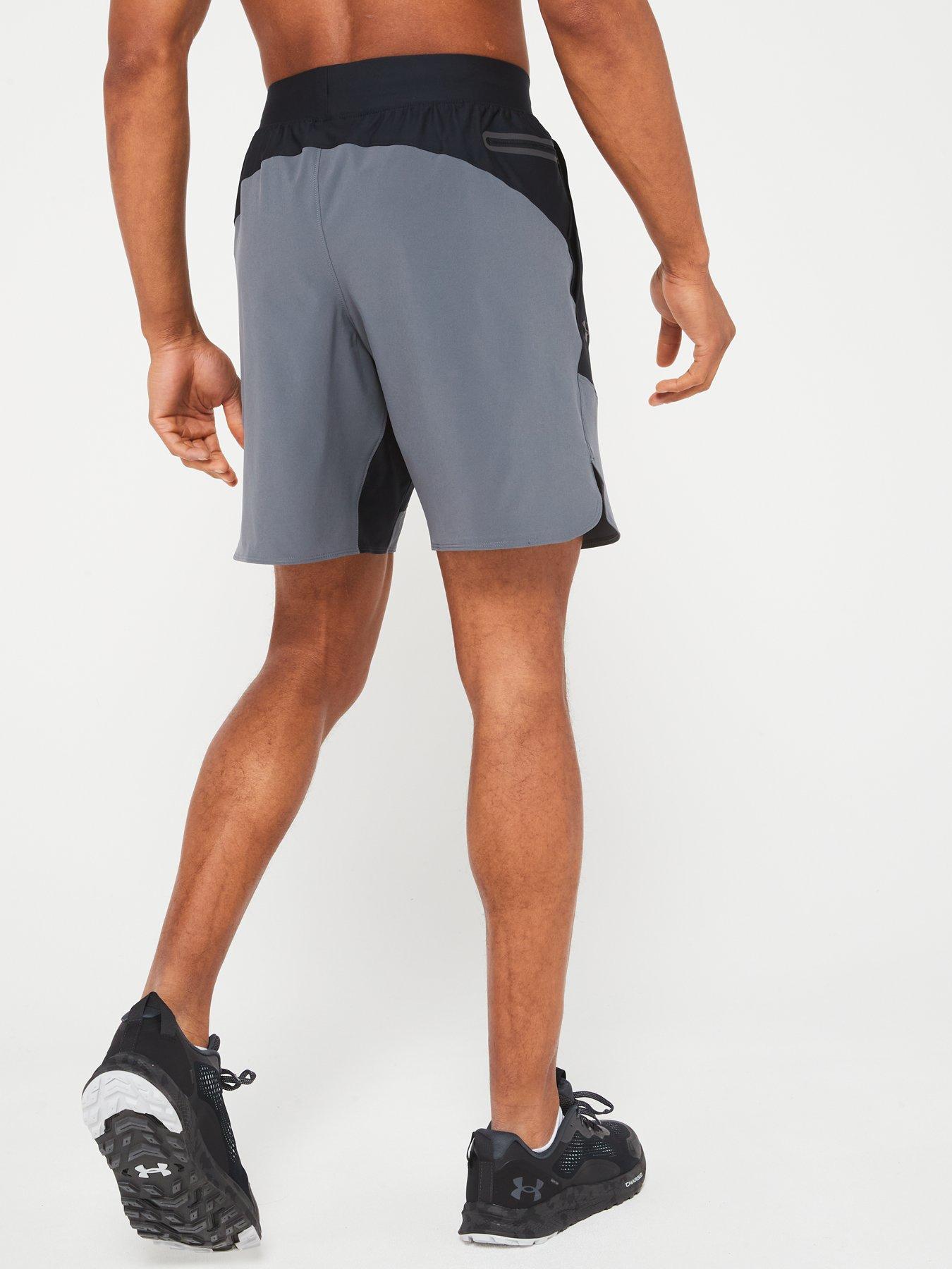 UNDER ARMOUR Men's Training Peak Woven Hybrid Shorts - Black/Grey