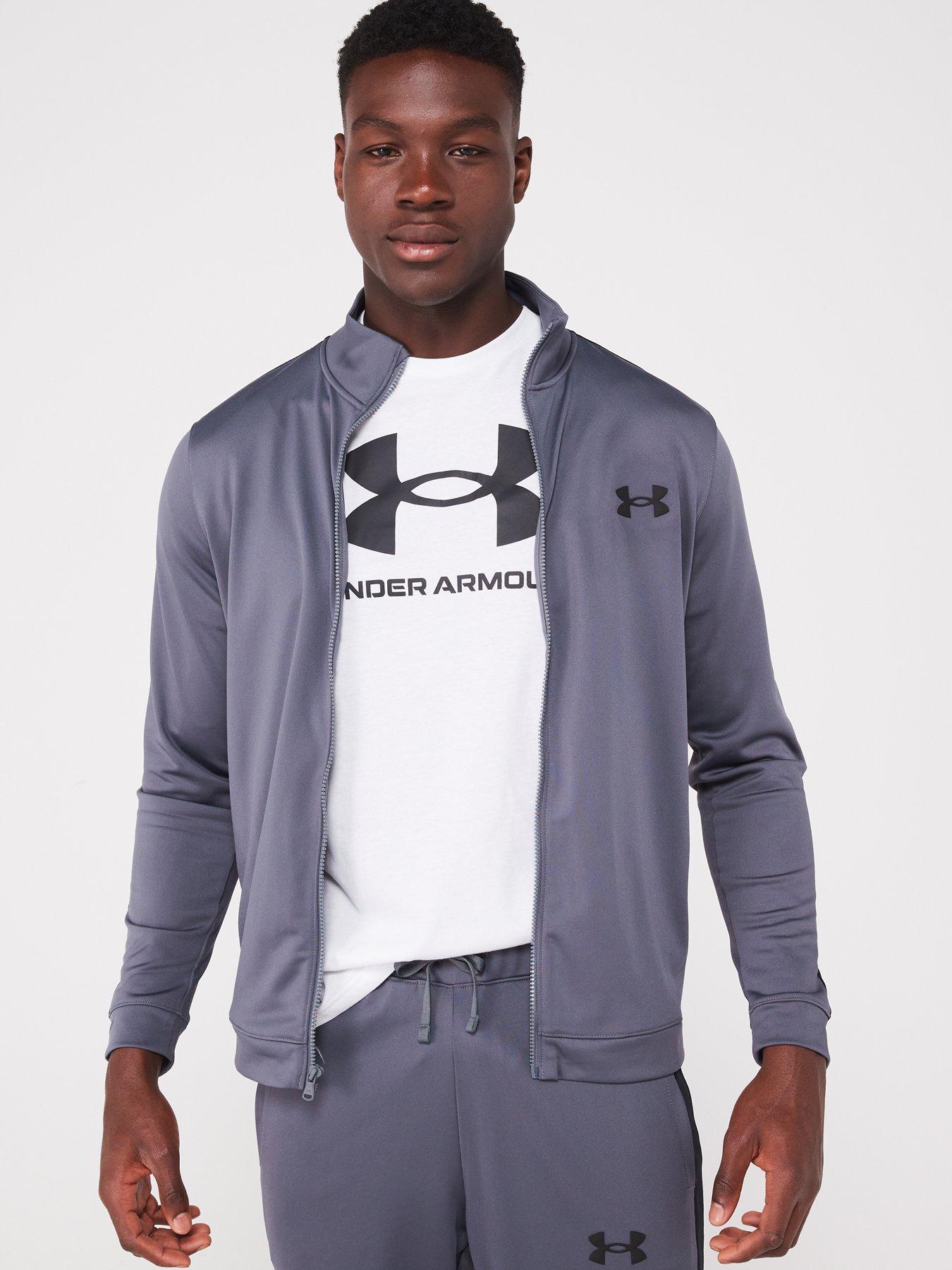 Image 4 of 5 of UNDER ARMOUR Men's Training Knit Tracksuit - Grey/Black