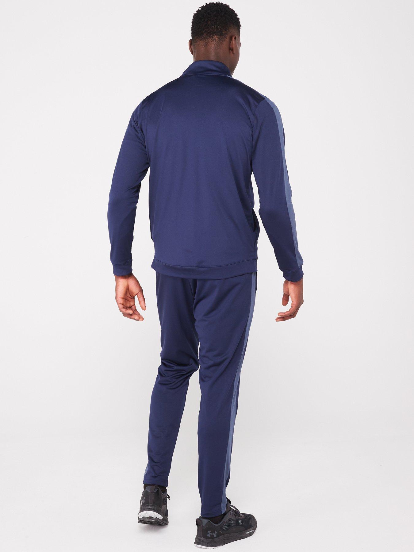 UNDER ARMOUR Men's Training Knit Tracksuit - Navy/Grey | Very.co.uk