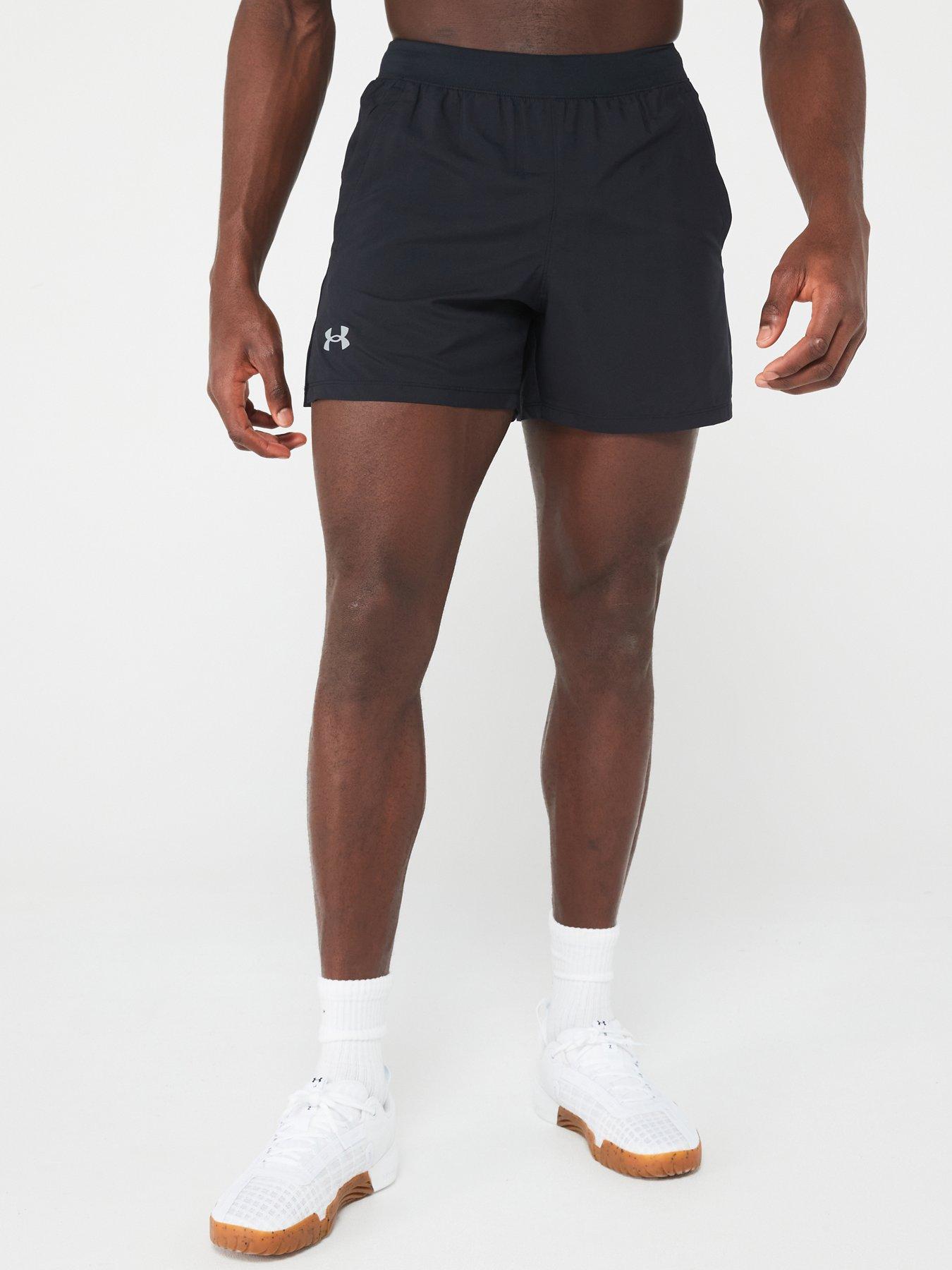 Image 1 of 5 of UNDER ARMOUR Mens Running Launch 5 Inch Shorts - Black