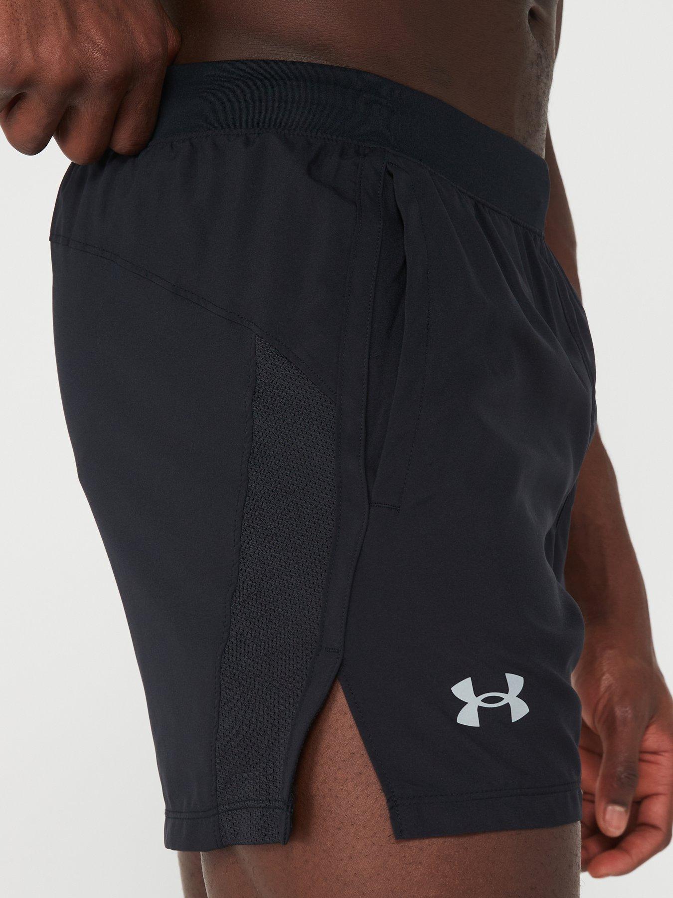 Image 4 of 5 of UNDER ARMOUR Mens Running Launch 5 Inch Shorts - Black
