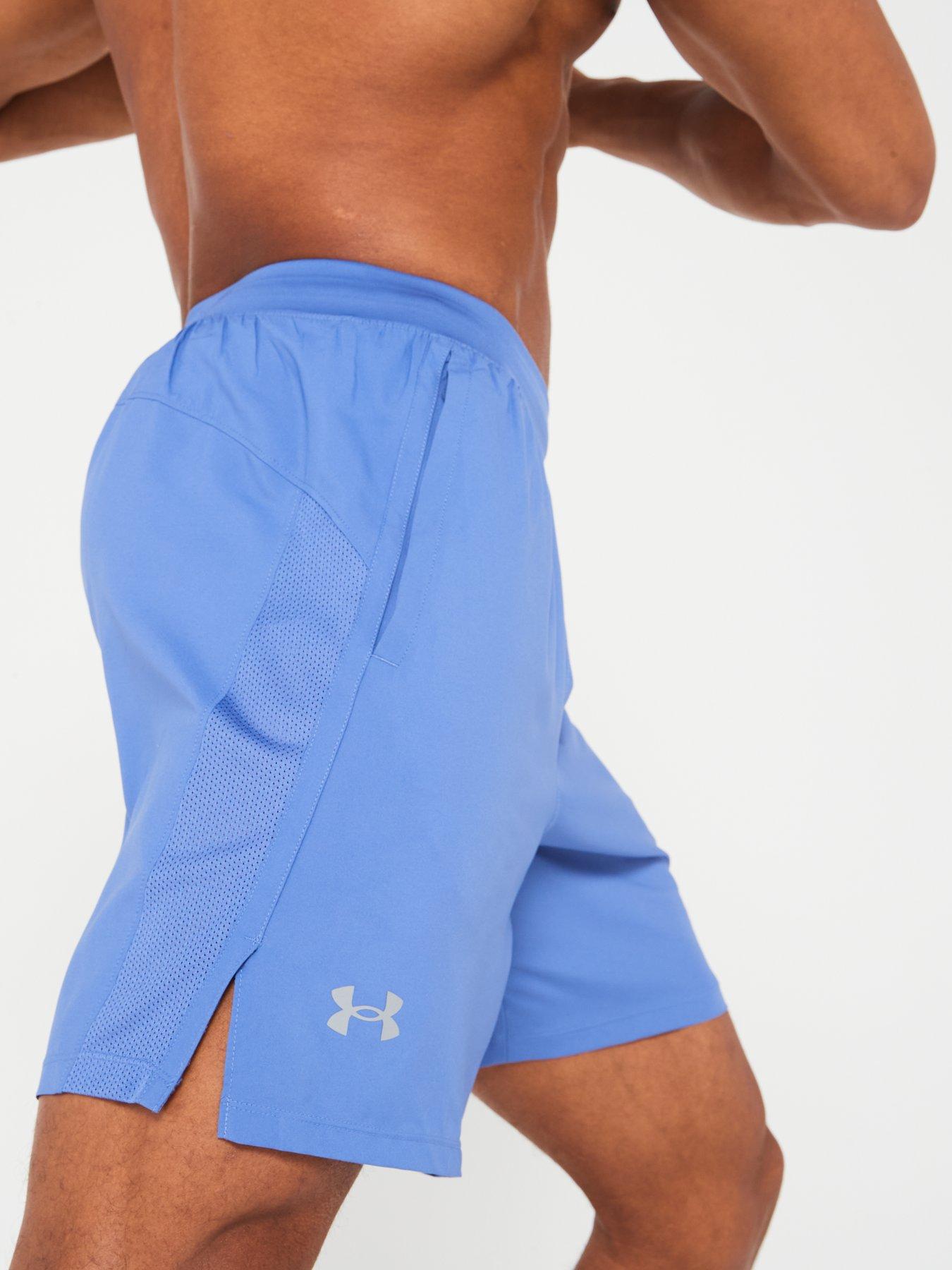 UNDER ARMOUR Men's Running Launch 7 Inch Shorts - Grey | Very.co.uk