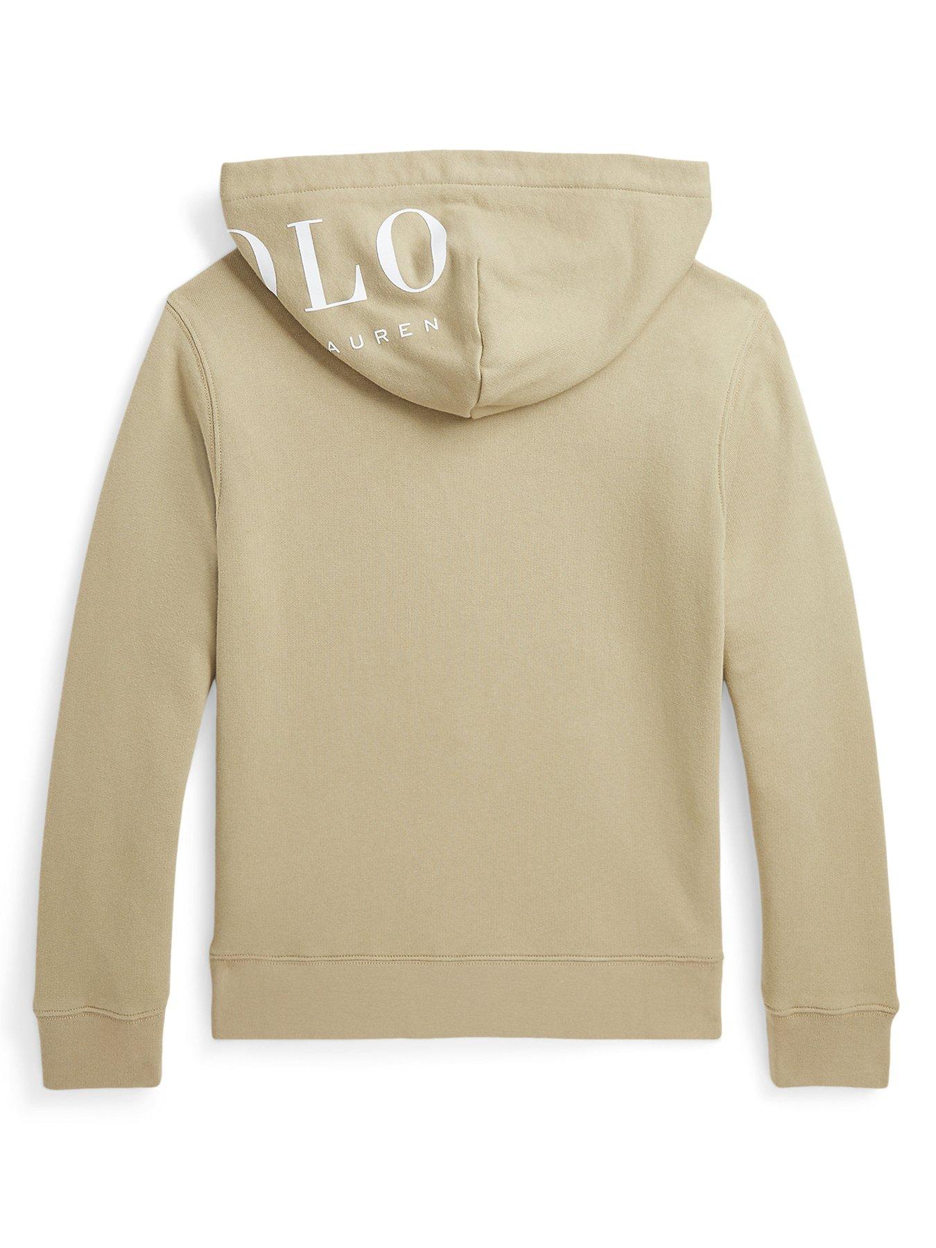 Khaki ralph lauren hoodie sale