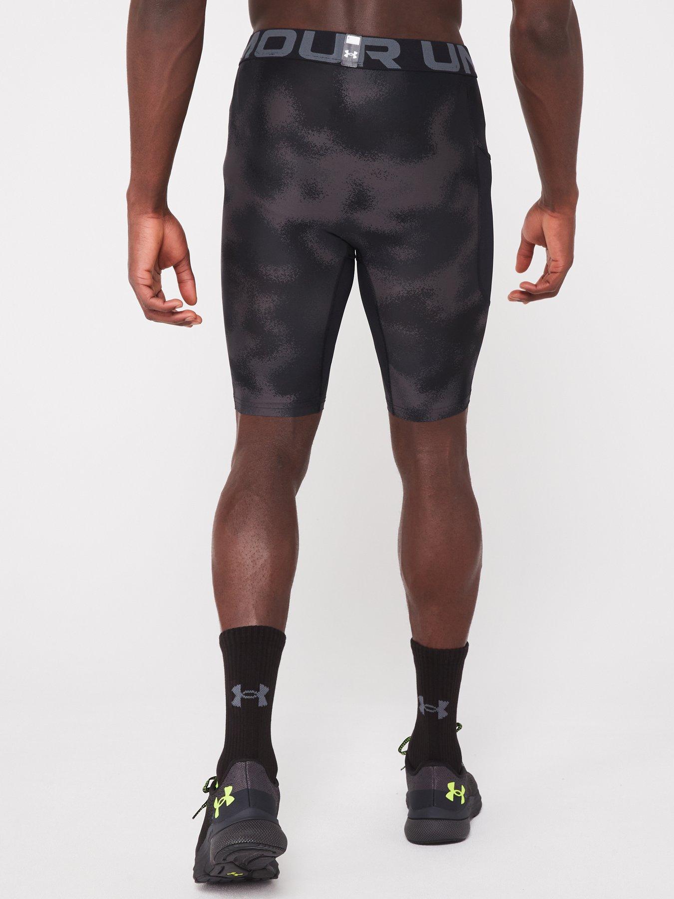 UNDER ARMOUR Mens Training Heat Gear Armour Printed Long Shorts