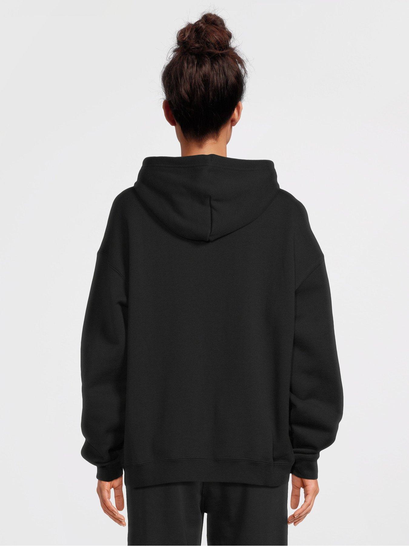 Black converse hoodie store womens