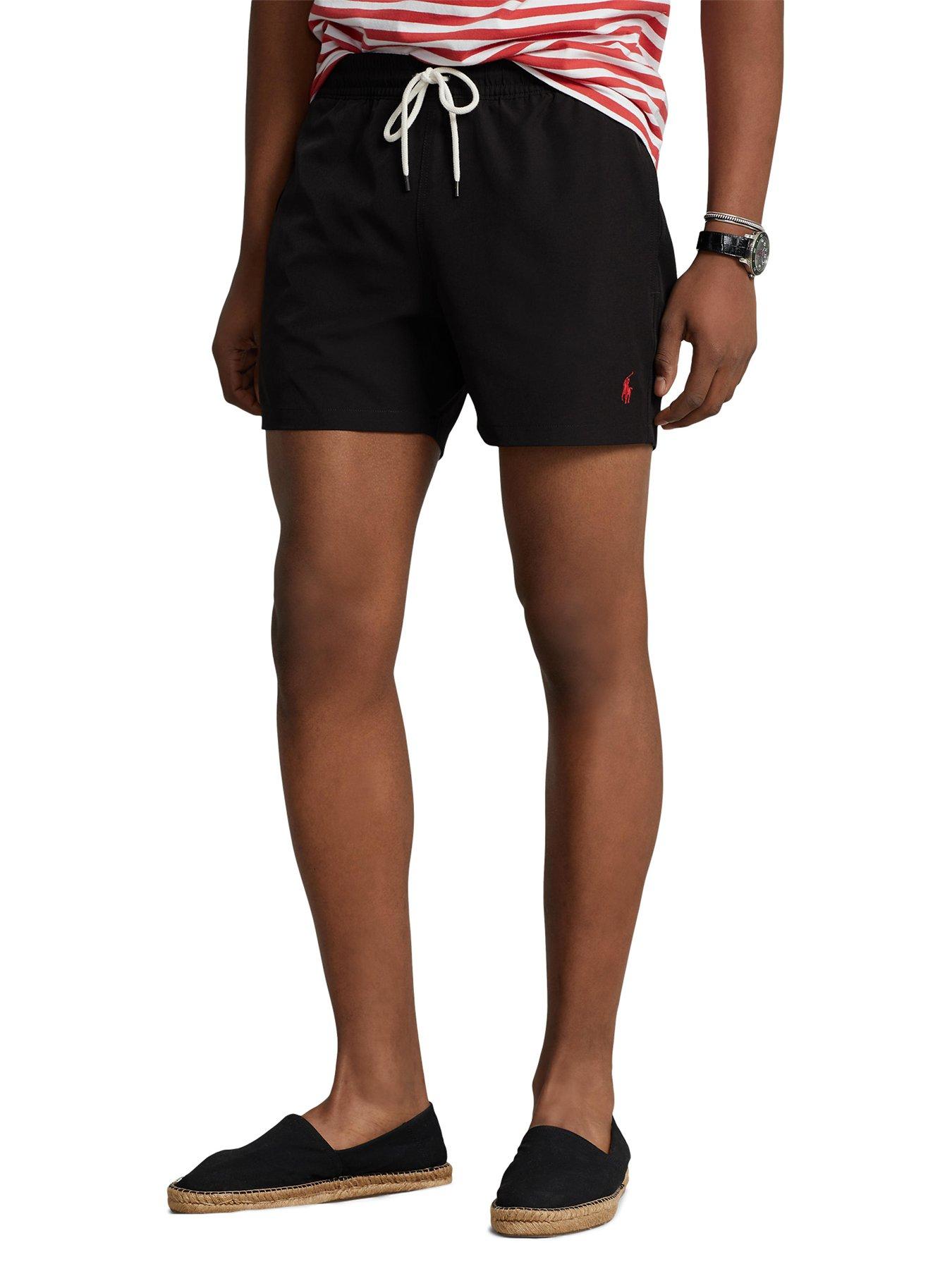 Polo Ralph Lauren Traveler Swim Shorts, Black, Size L, Men