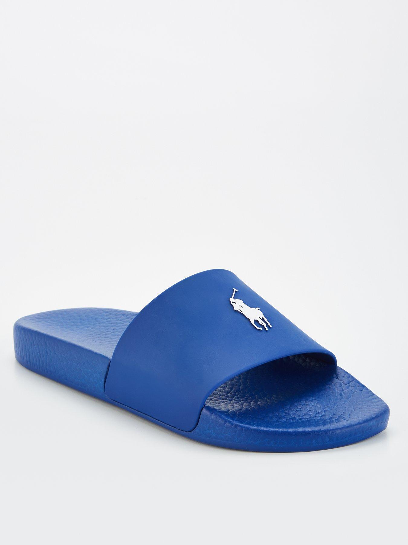 Polo Ralph Lauren Polo Sliders, Blue, Size 8, Men