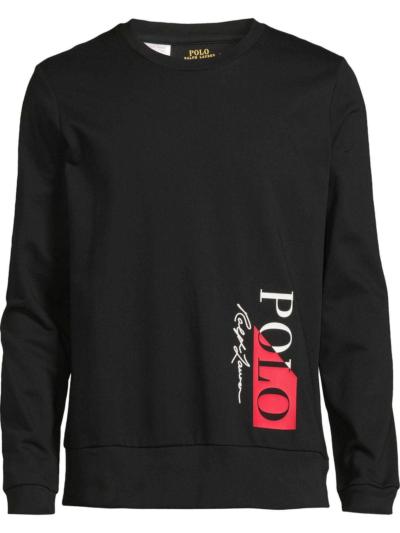 Polo Ralph Lauren Longsleeve Loungewear Top Black Very