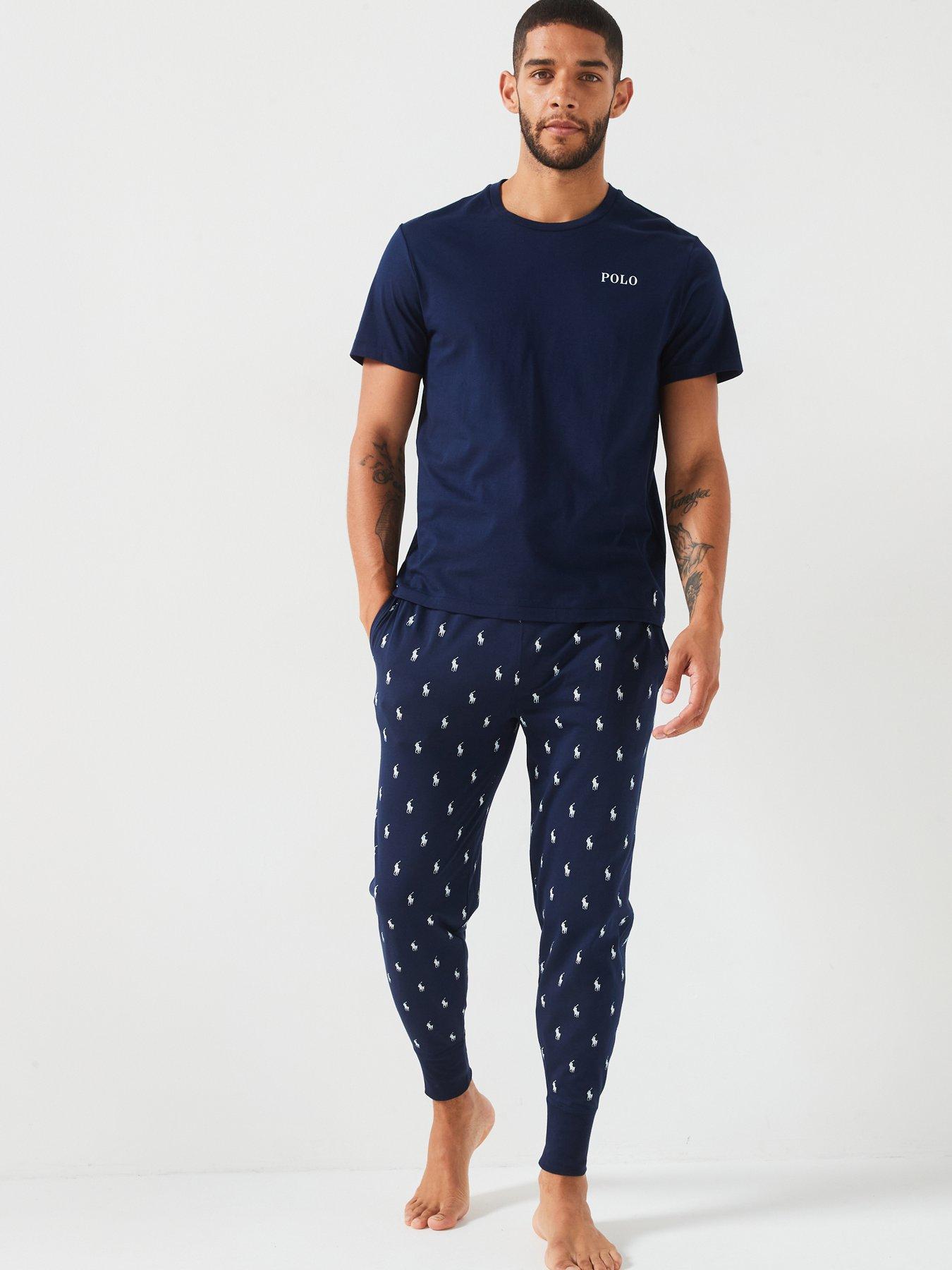 Image 3 of 6 of Polo Ralph Lauren Shortsleeve Loungewear Top - Navy