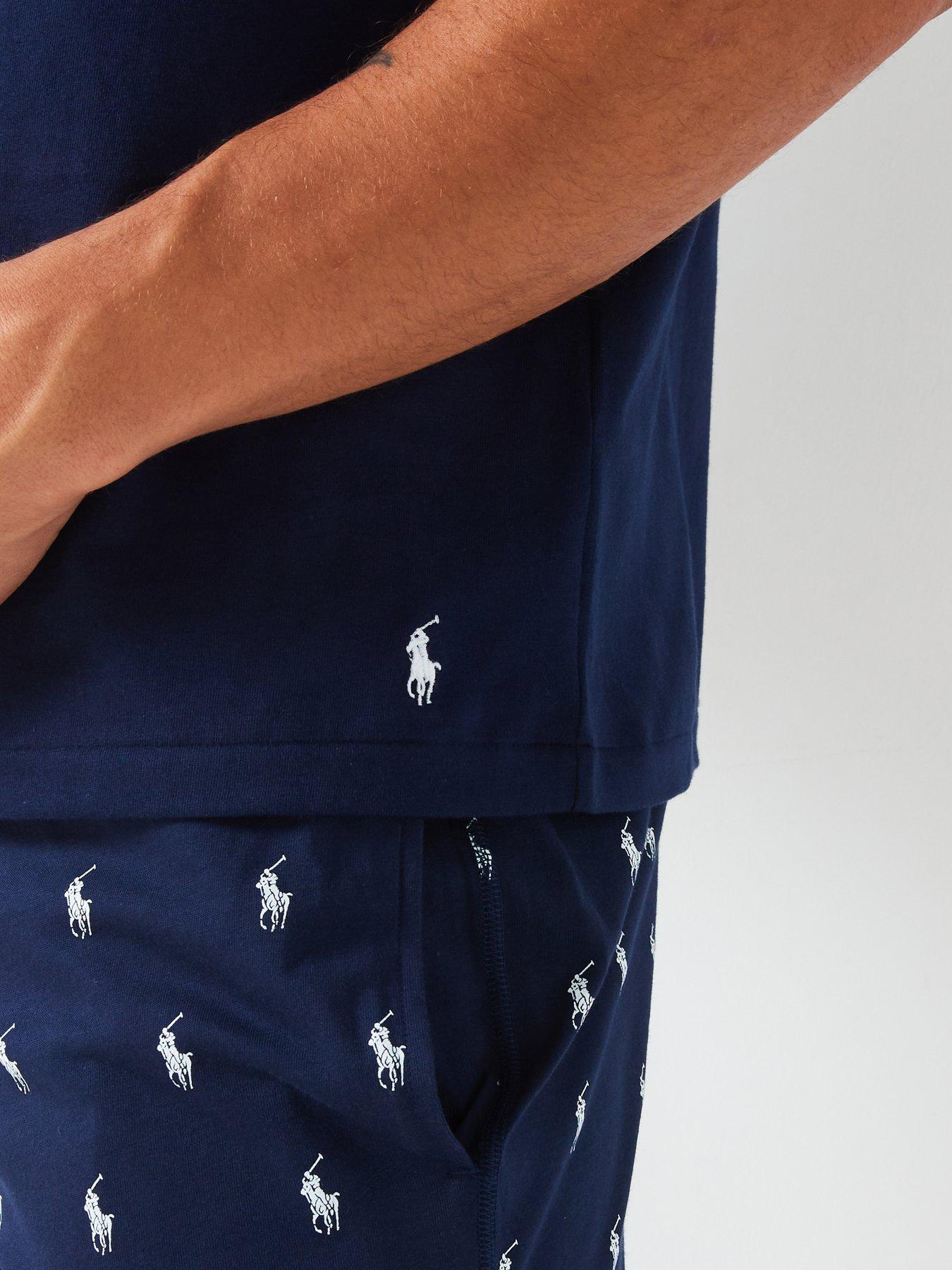 Image 5 of 6 of Polo Ralph Lauren Shortsleeve Loungewear Top - Navy