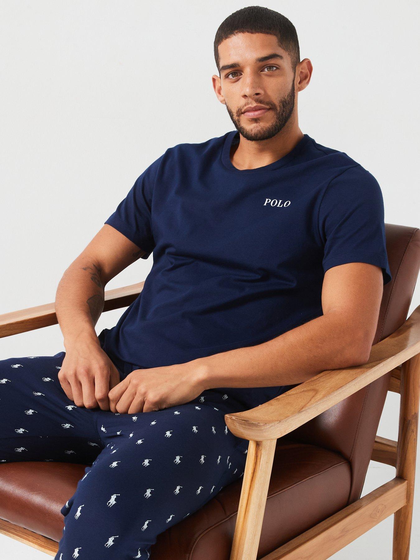 Image 6 of 6 of Polo Ralph Lauren Shortsleeve Loungewear Top - Navy