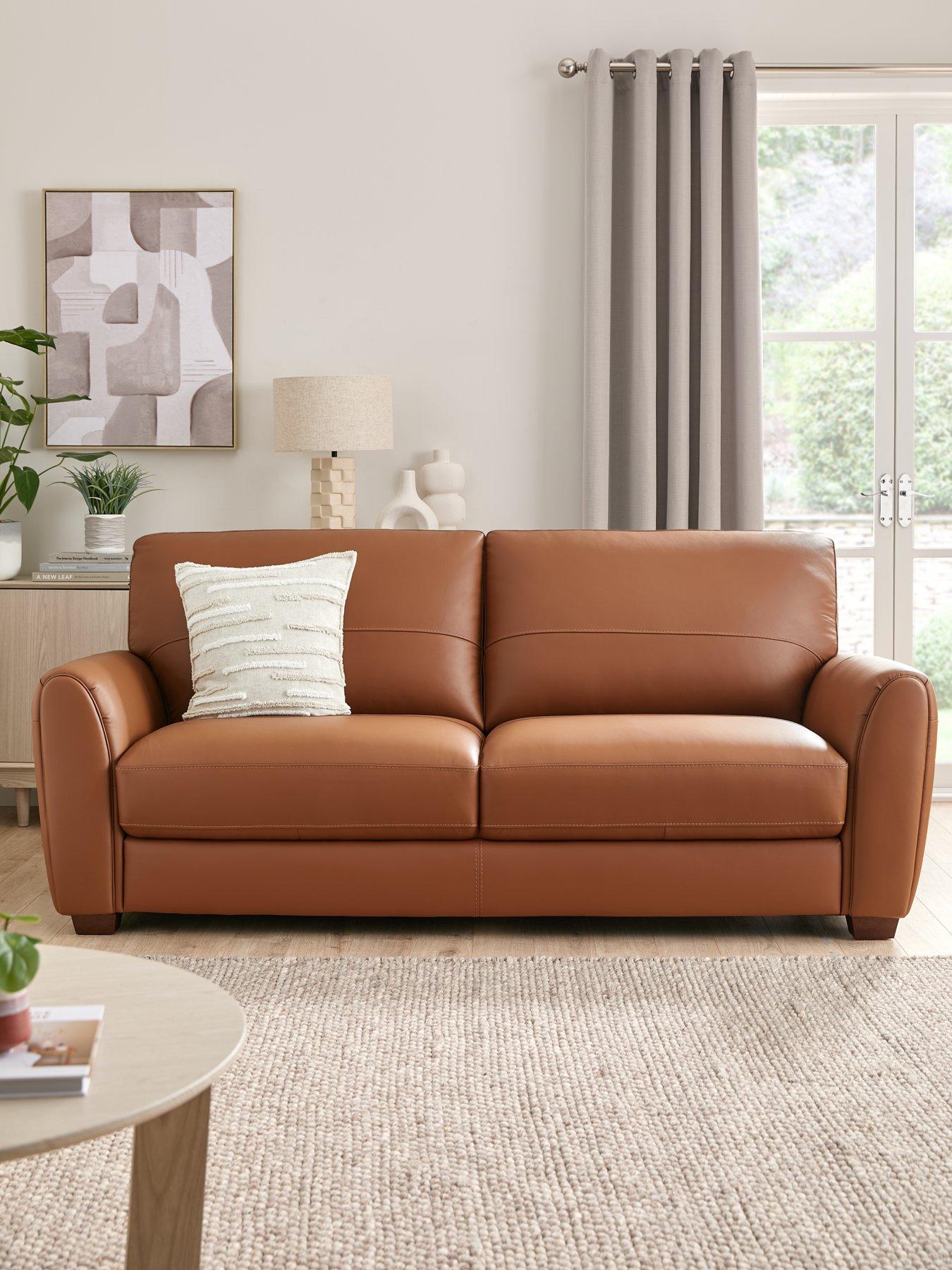 Very Home New Molina 3 Seater Leather/faux Leather Sofa