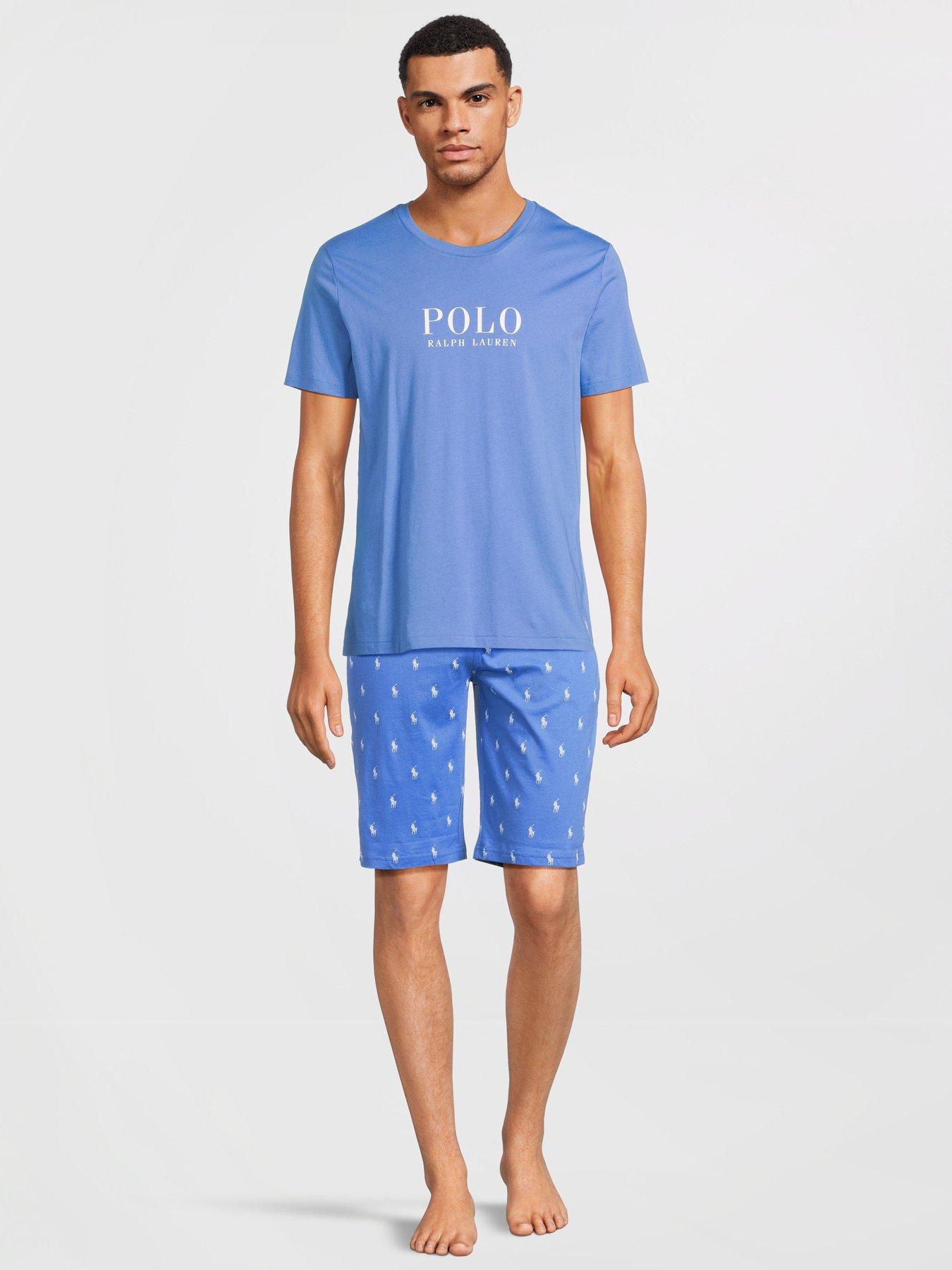 Image 3 of 5 of Polo Ralph Lauren Shortsleeve Loungewear Top - Blue
