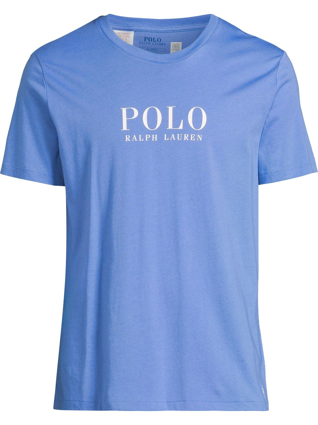 Image 5 of 5 of Polo Ralph Lauren Shortsleeve Loungewear Top - Blue