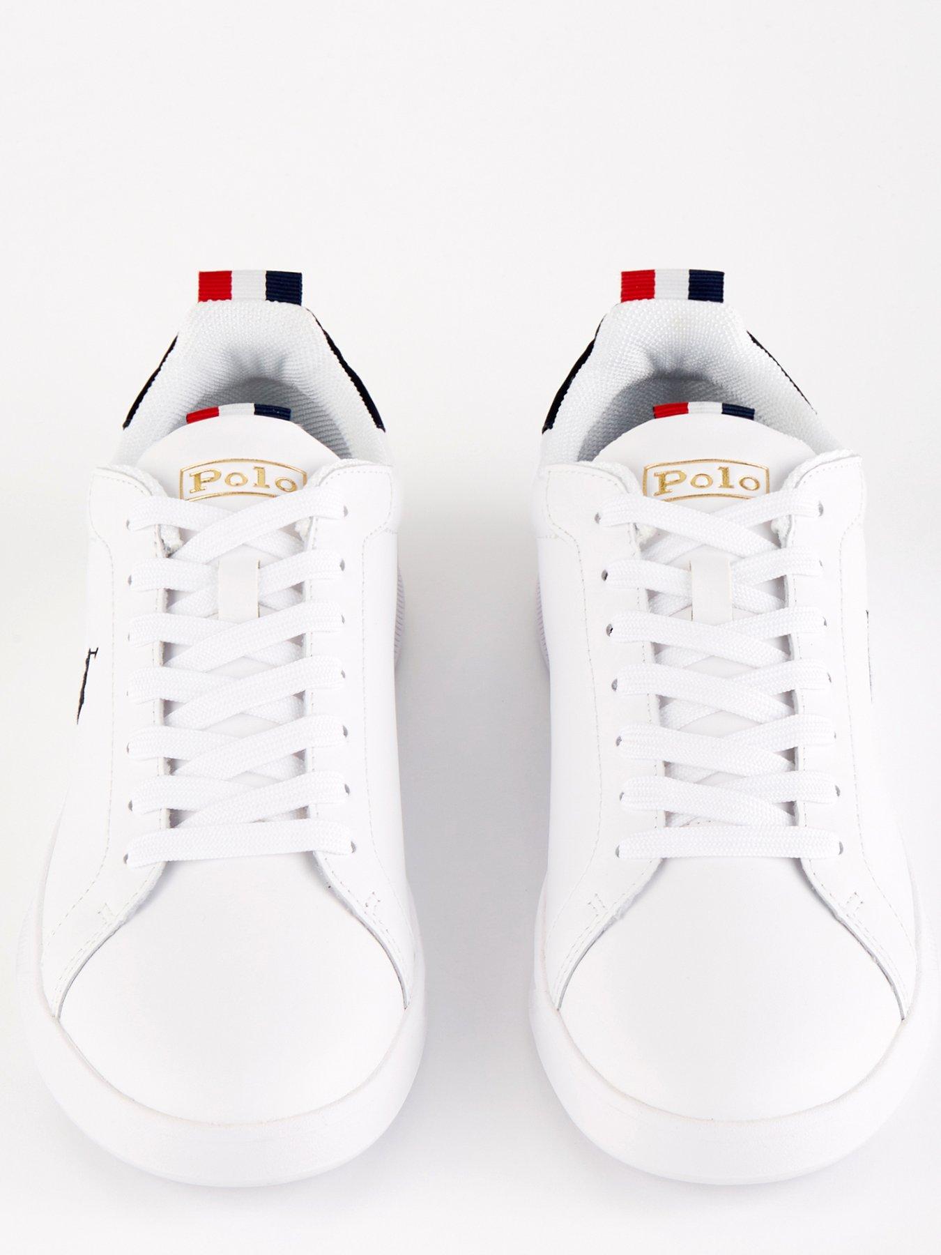 Polo Ralph Lauren Heritage Court Ii Trainers White Very