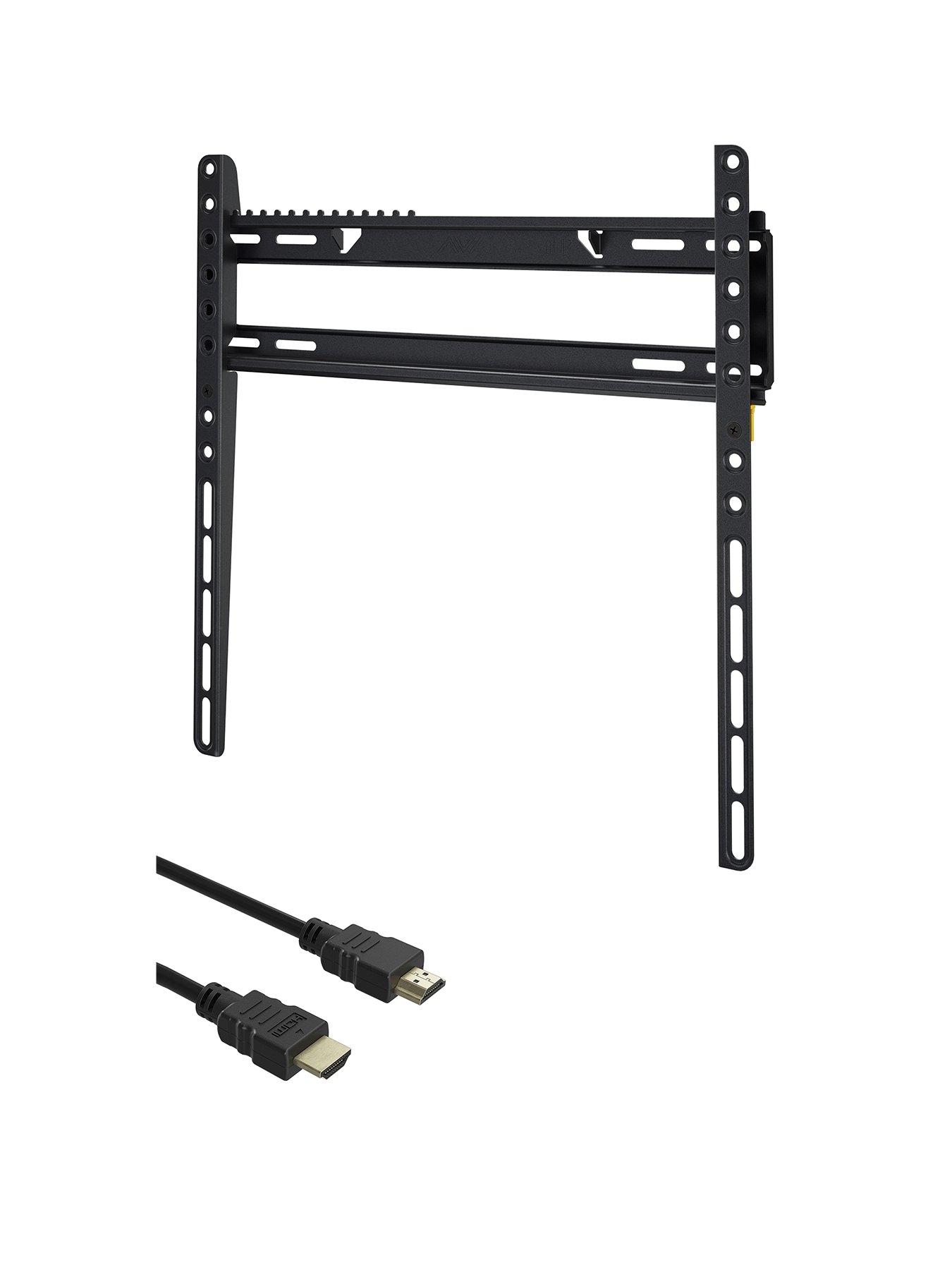 Image 1 of 6 of AVF Ecomount Flat to Wall TV Mount 26-55" + 1M HDMI Cable