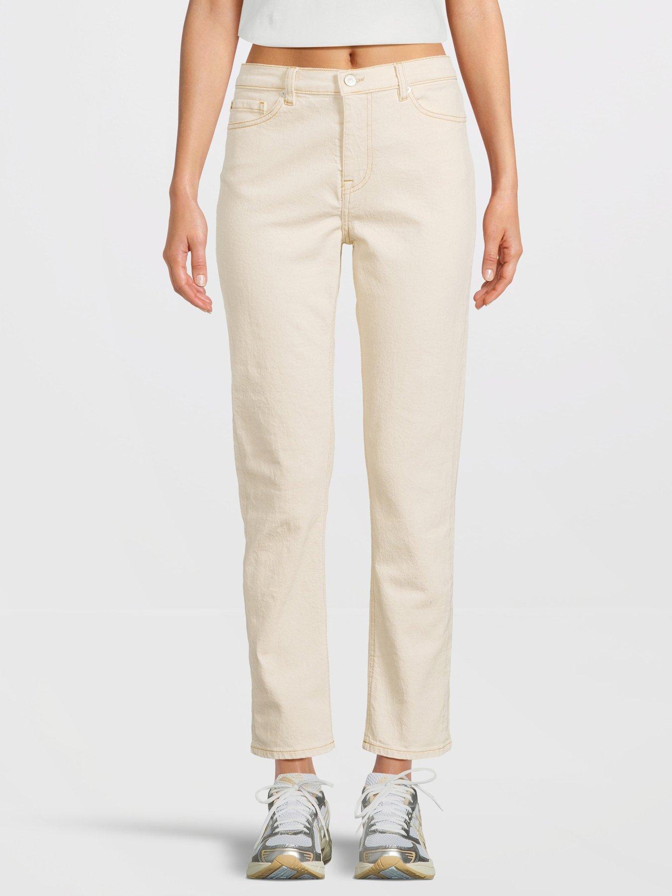 パンツ PAUL SMITH Women Straight Pants W1R 328T M01427 04 White Paul Smith Straight Trousers | White | FARFETCH