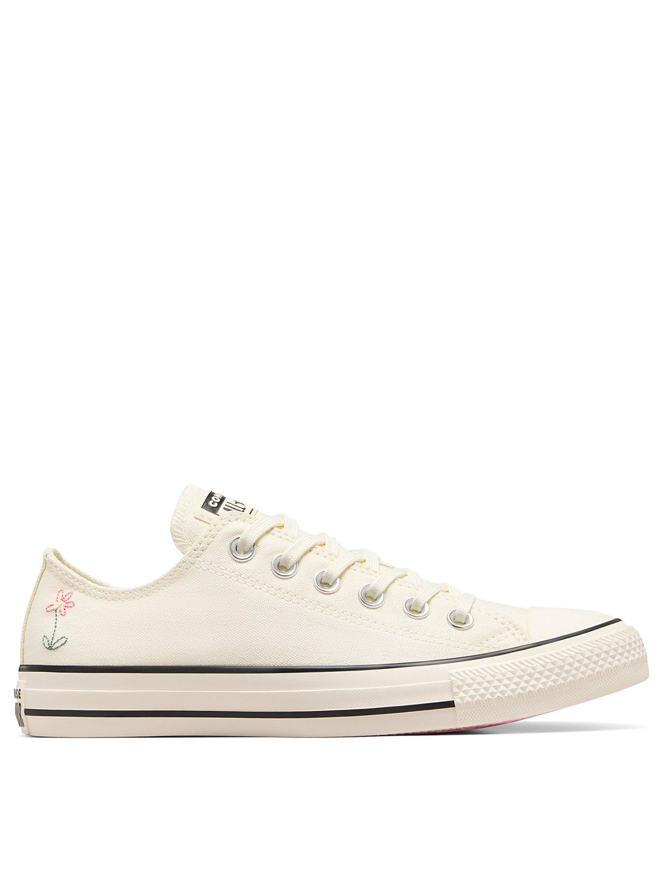 Womens Little Florals Ox Trainers Off White