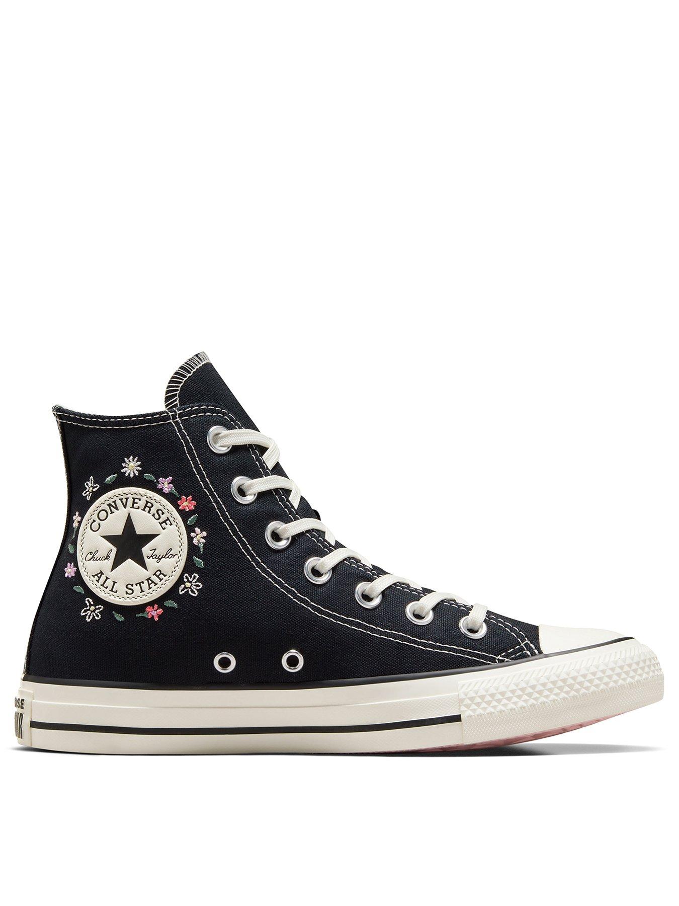 Black high top converse womens sale best sale