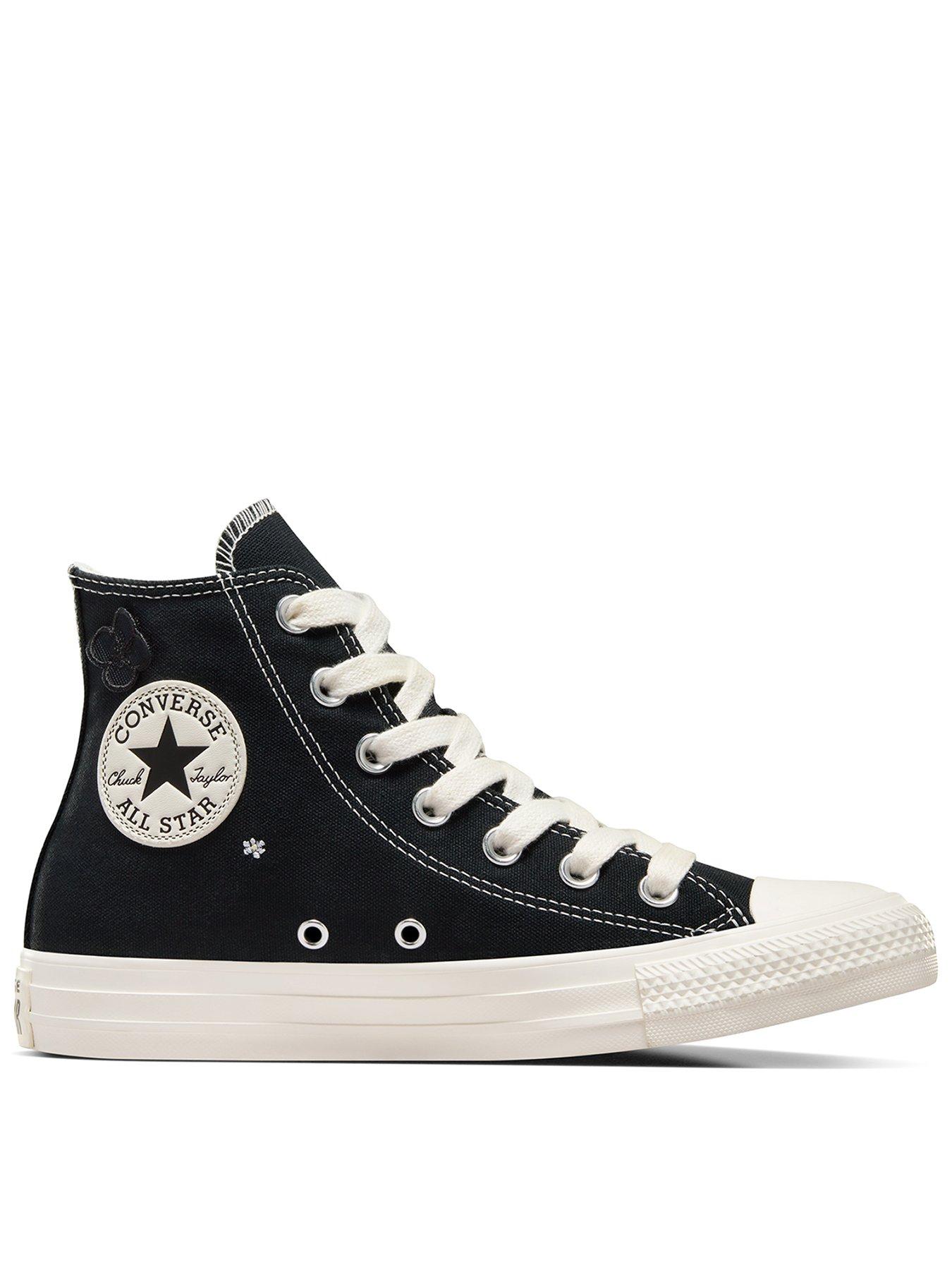 Converse Womens Hi Top Trainers - Black | Very.co.uk