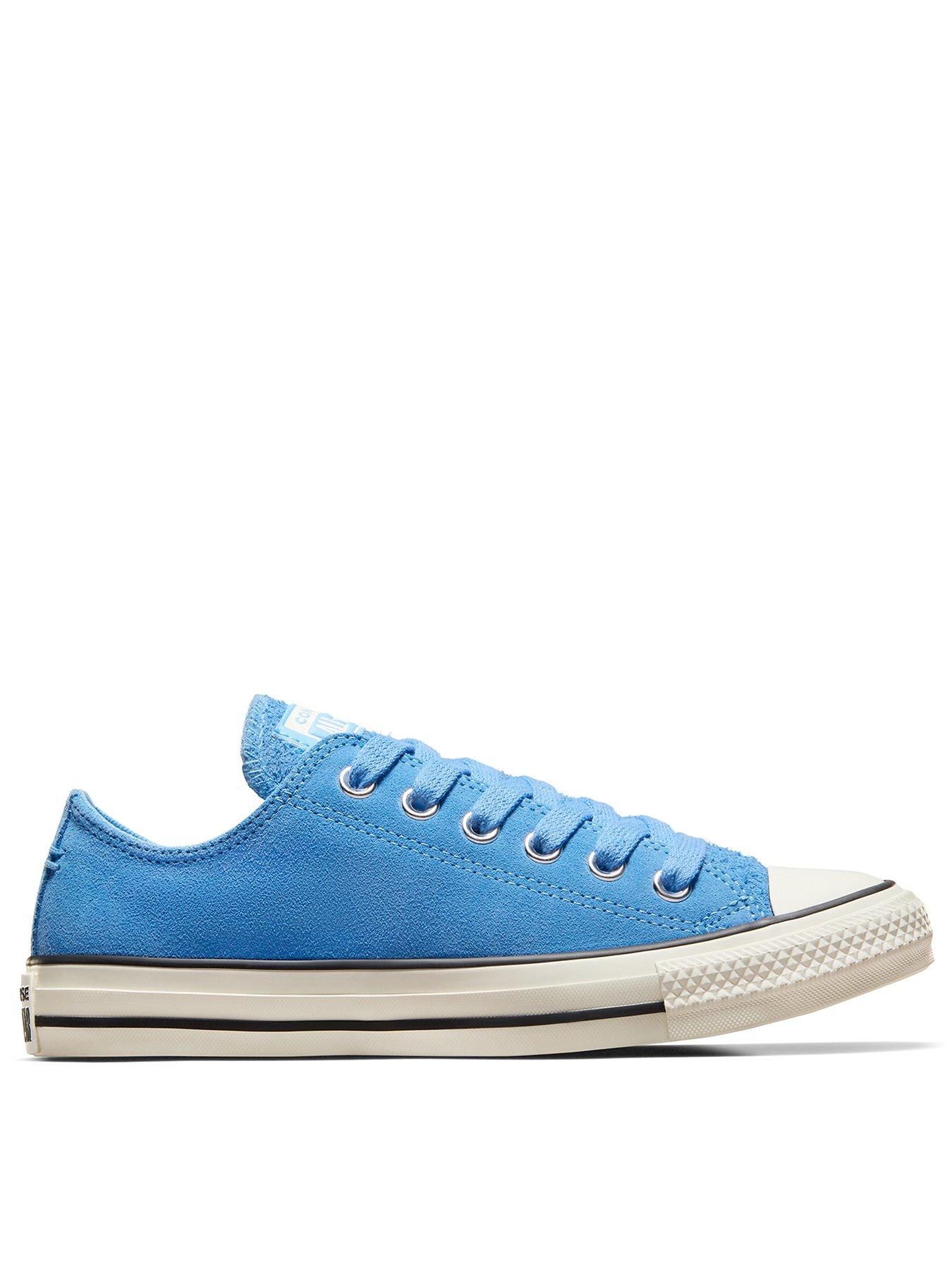 Light blue converse ox best sale