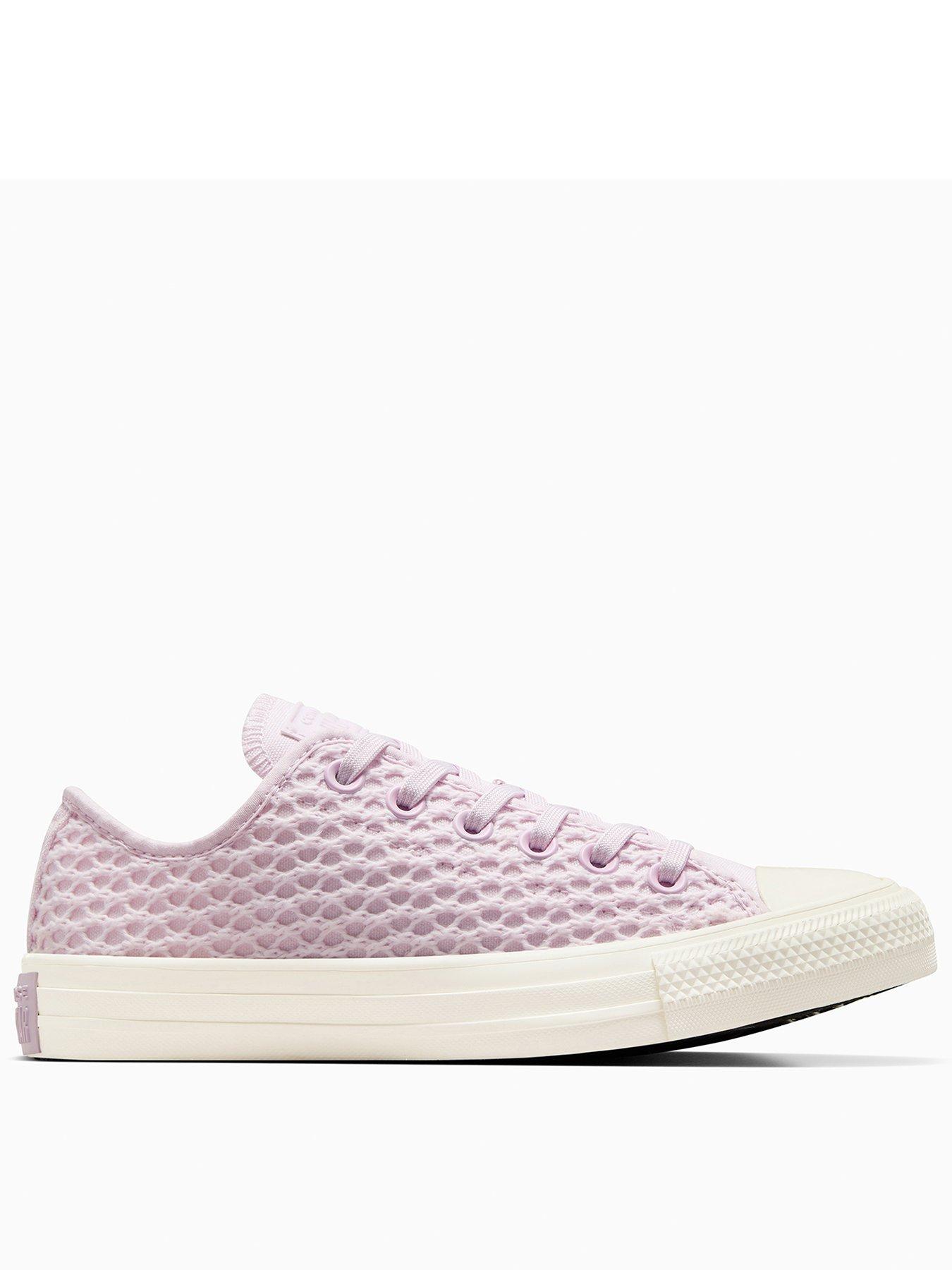 Converse Womens Festival Crochet Ox Trainers Lilac Very